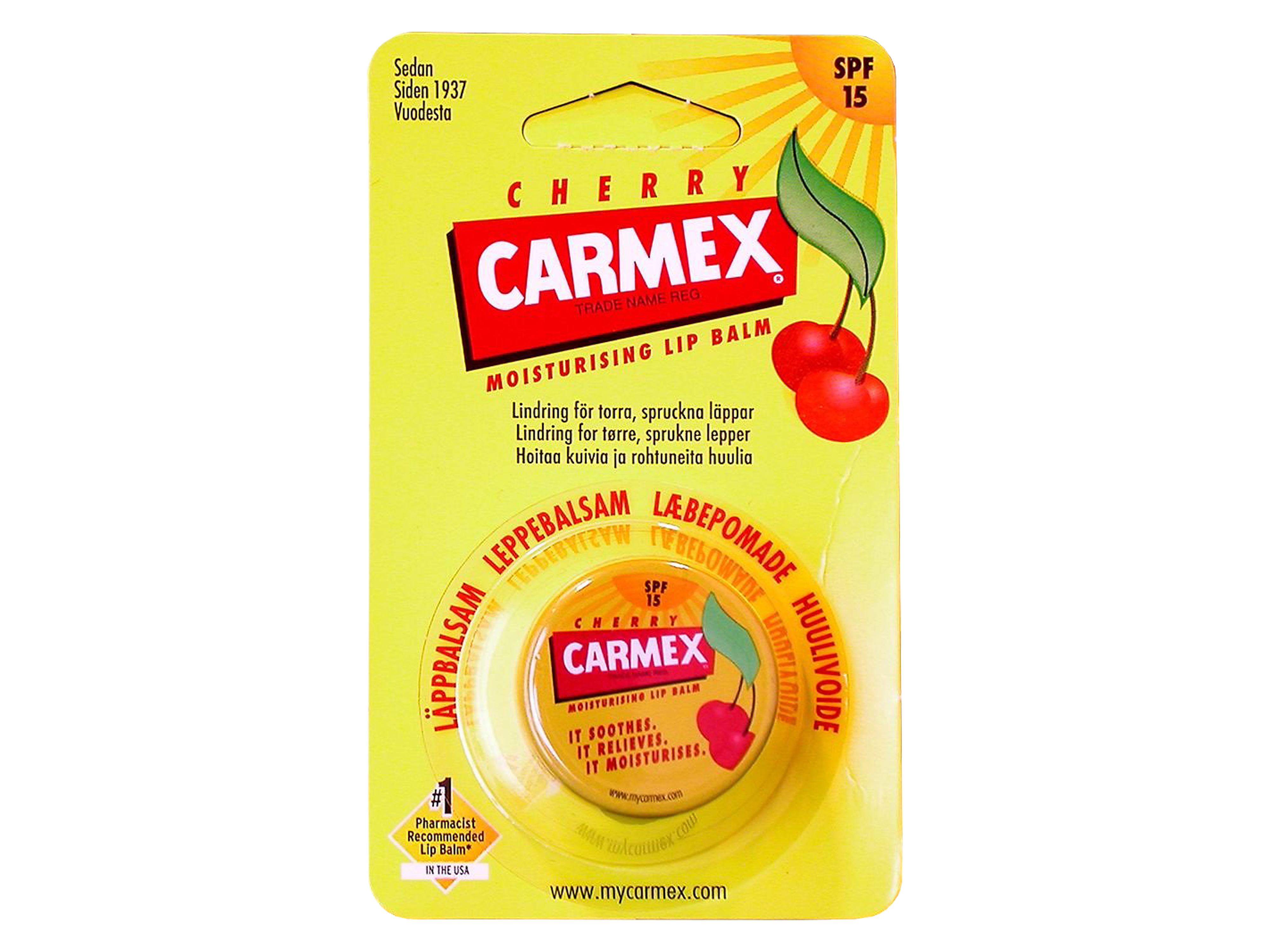 Carmex Cherry Lip Balm SPF15, 7,5 gram