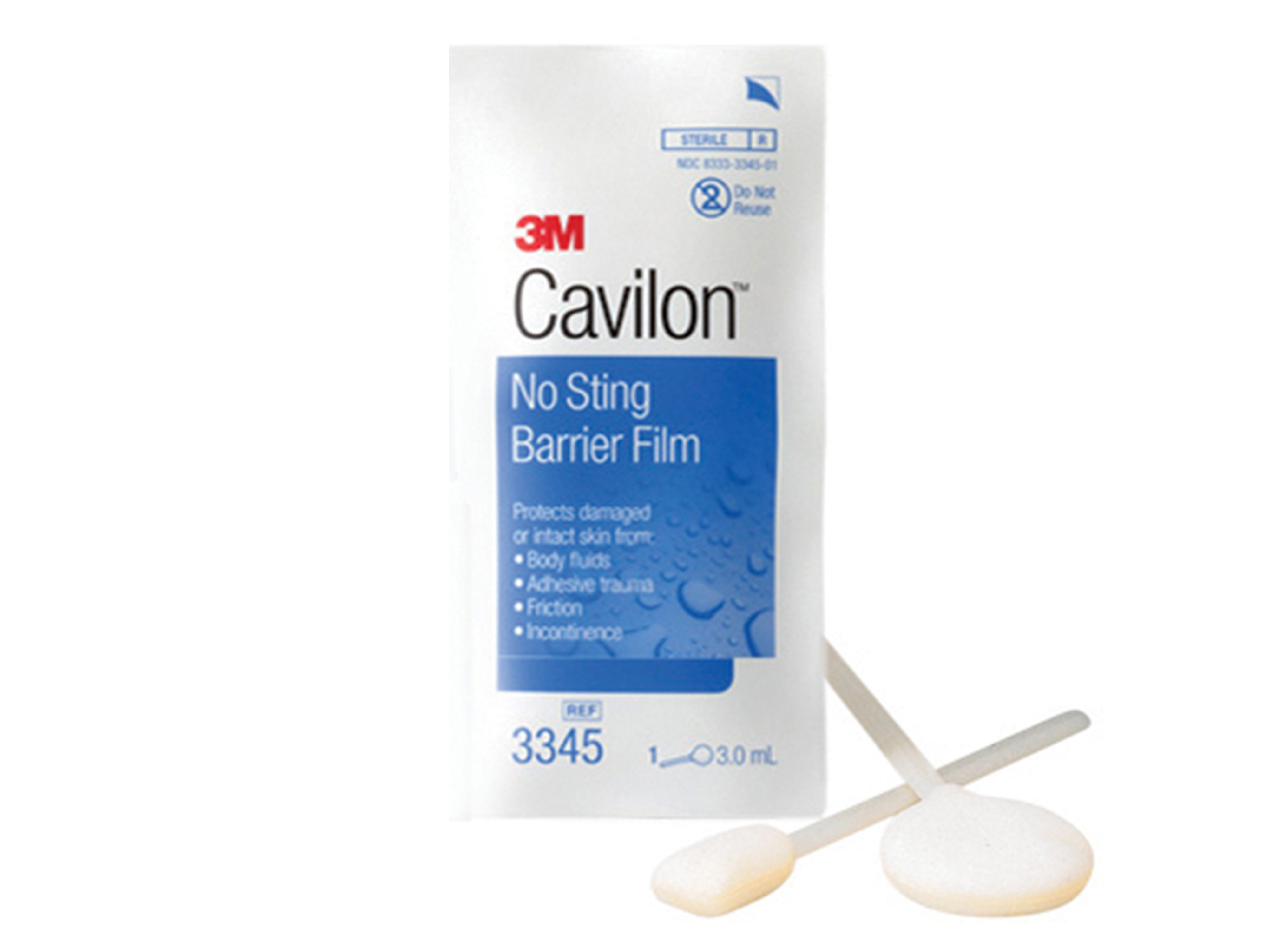 Cavilon No sting skumapplikator, Barrierefilm for å beskytte huden, 25 stk. à 3 ml
