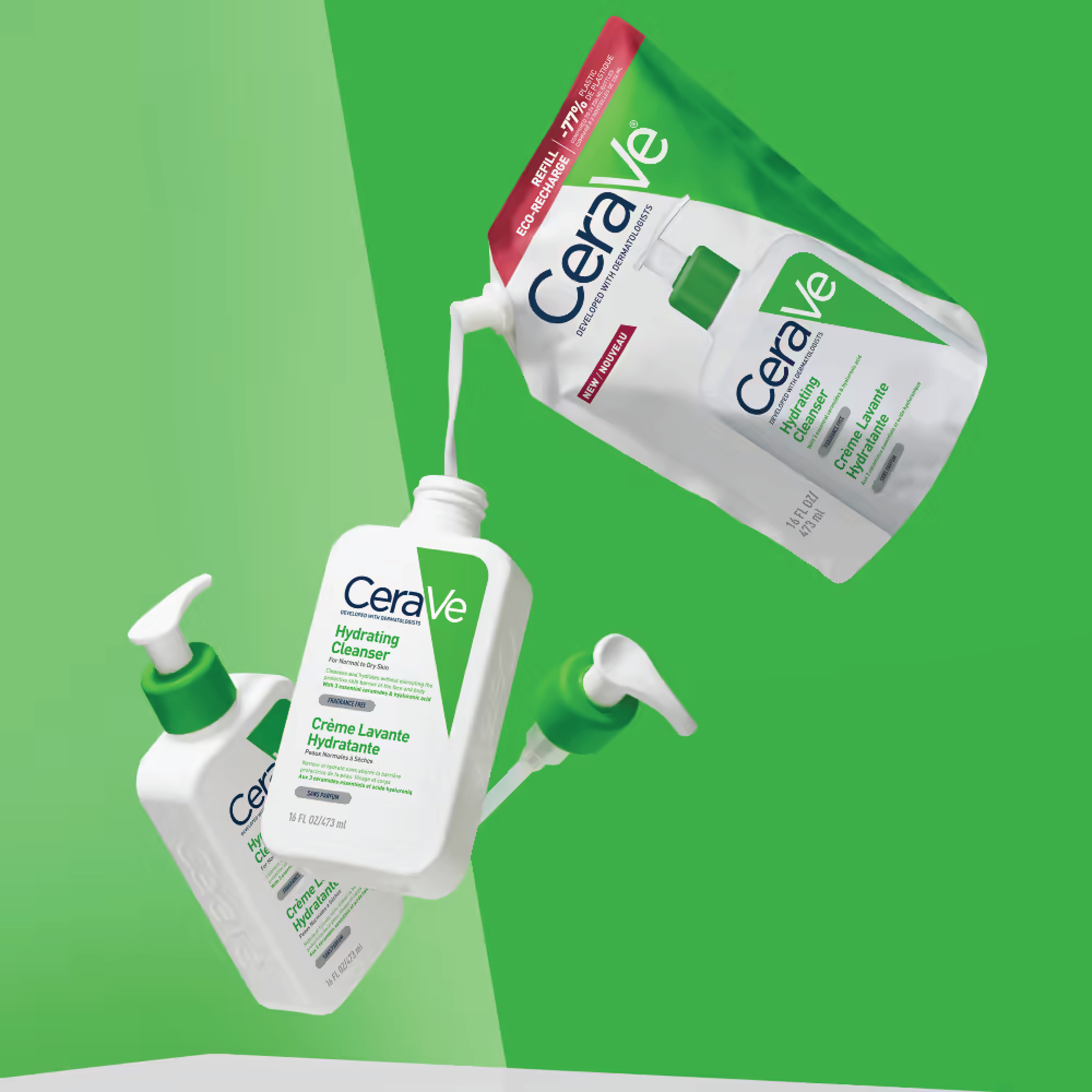 CeraVe Hydrating Cleanser Refill, 473 ml