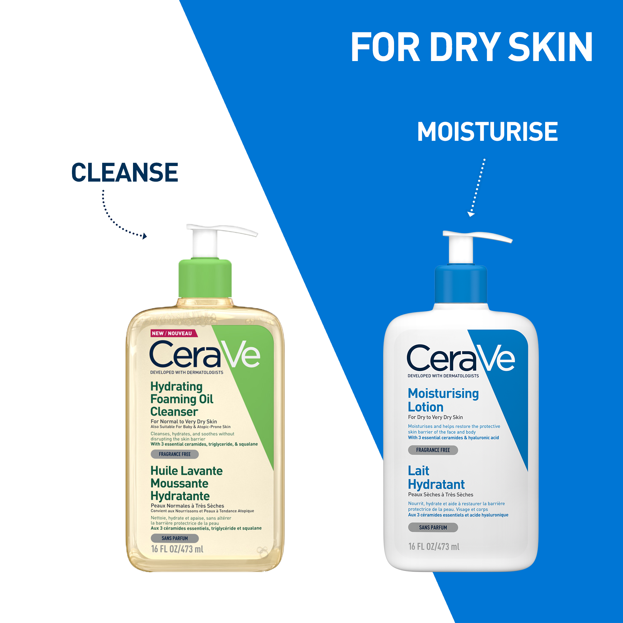 CeraVe Hydrating Foaming Oil Cleanser, 473 ml