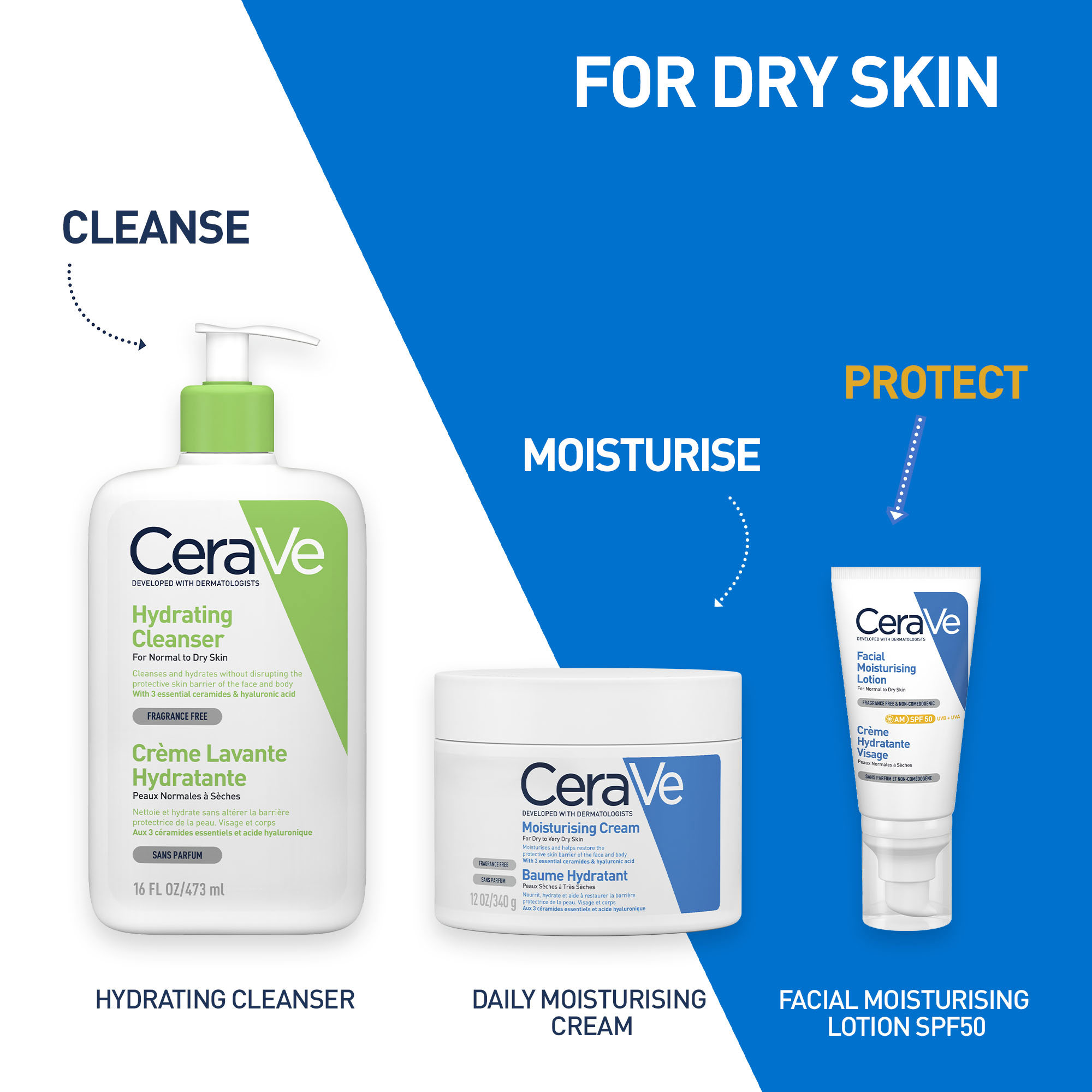 CeraVe Daily Moisturising Cream, 340 g