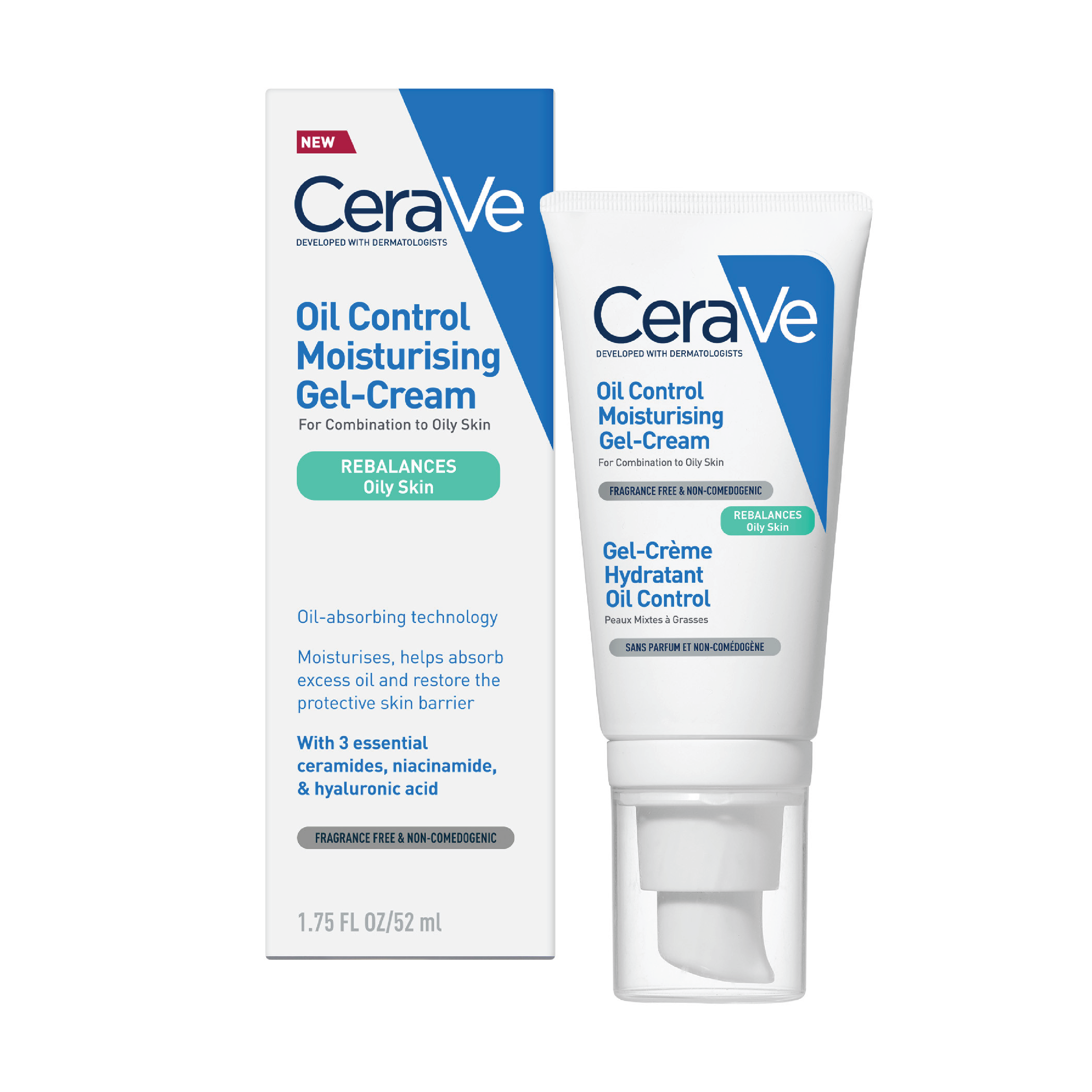 CeraVe Oil Control Moisturising Gel-Cream, 52 ml