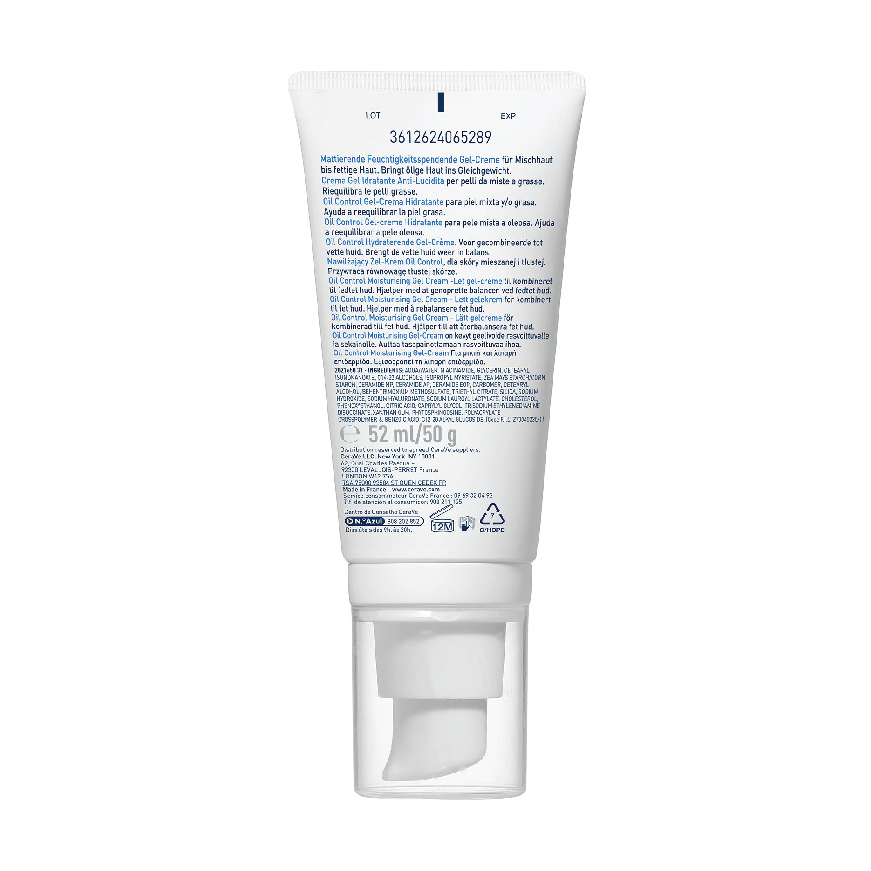 CeraVe Oil Control Moisturising Gel-Cream, 52 ml