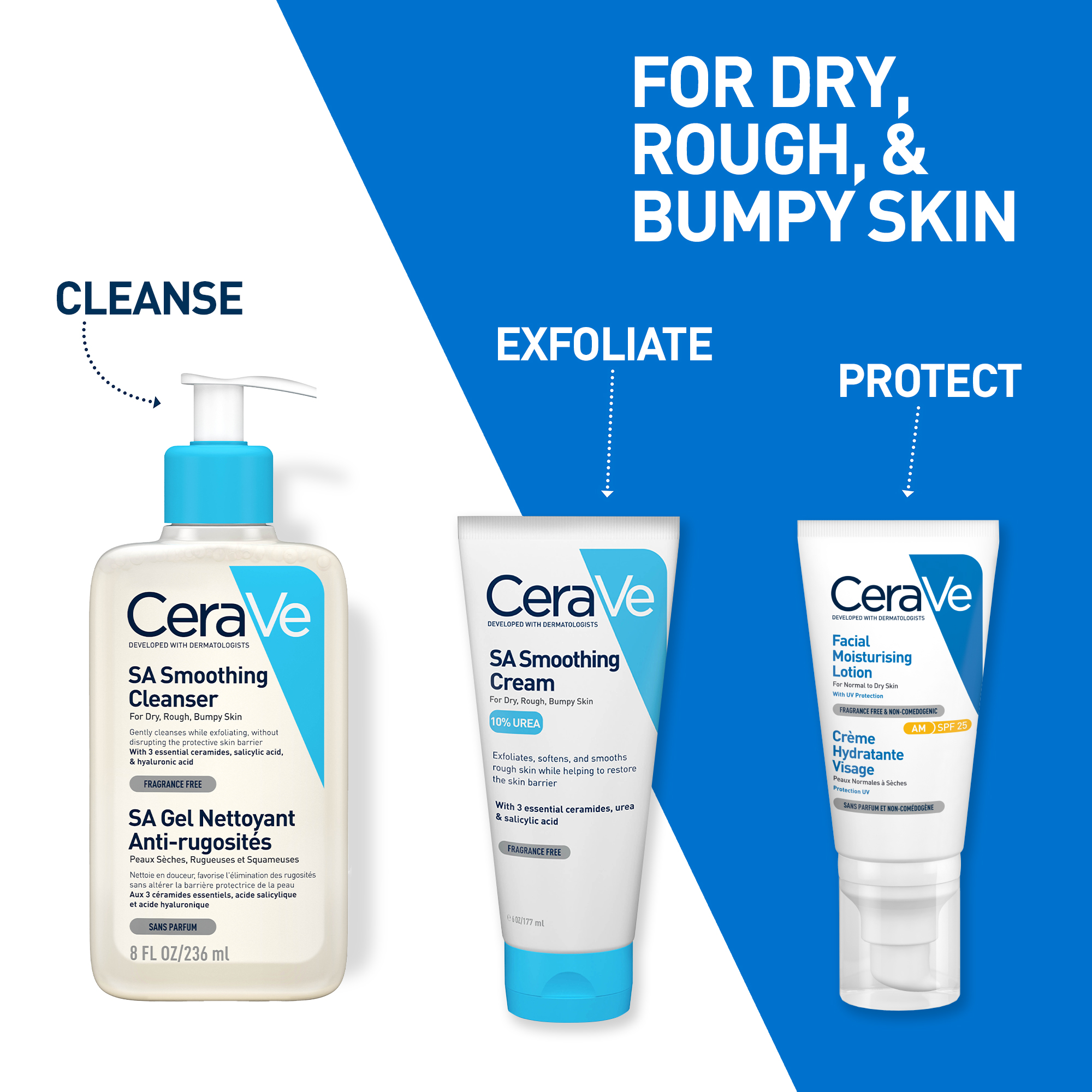 CeraVe SA Smoothing Cleanser, 236 ml