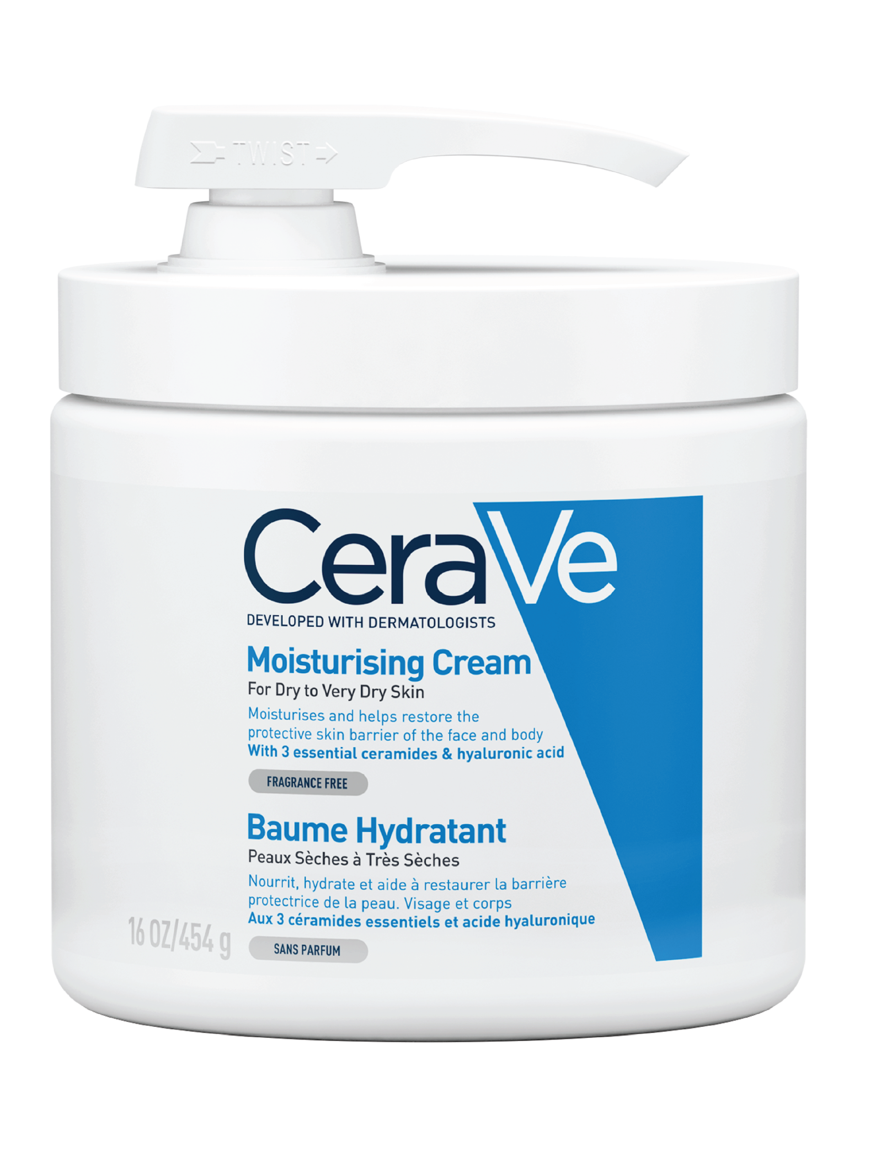 CeraVe Daily Moisturising Cream, 454 g