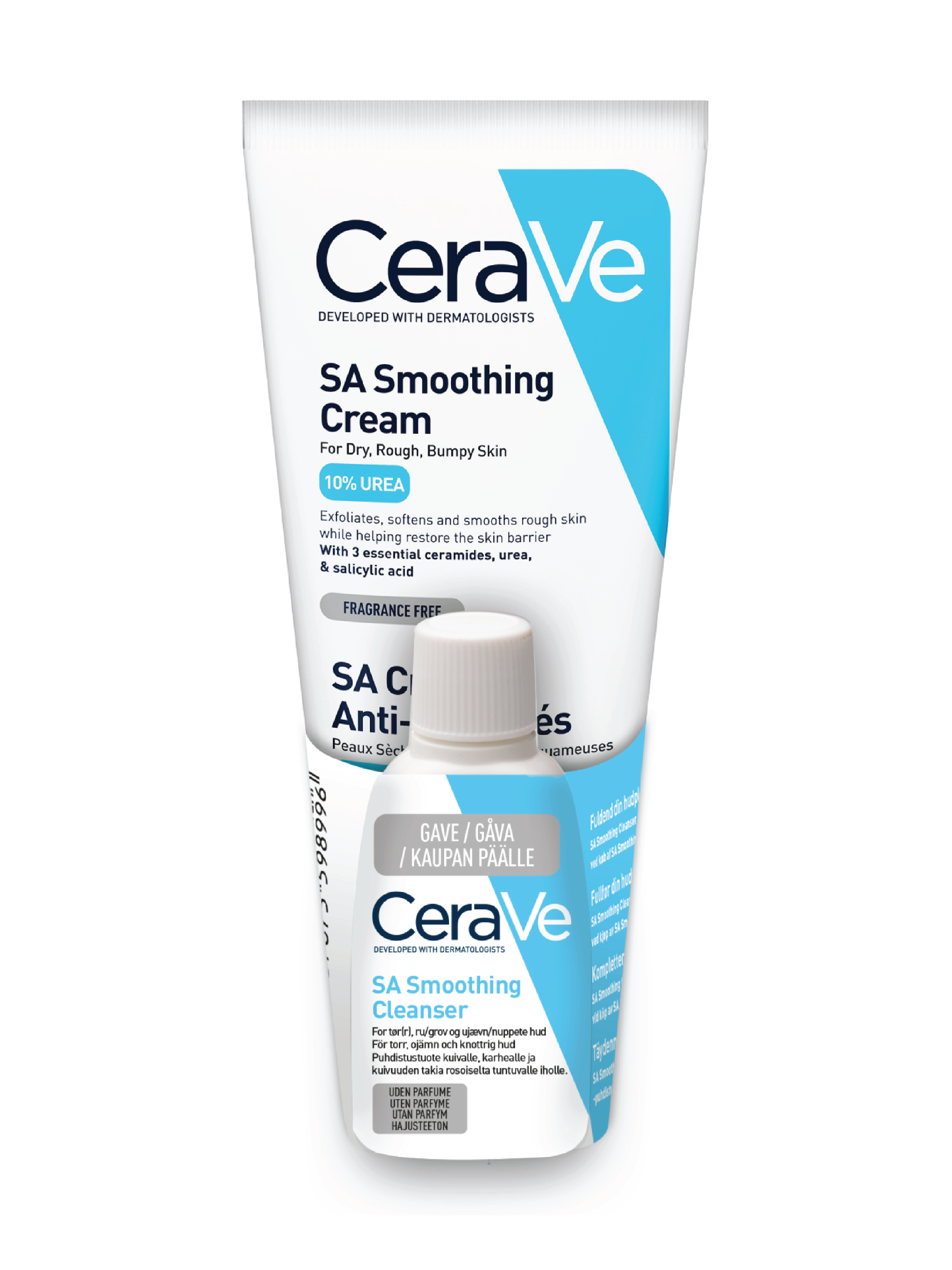 CeraVe SA Smoothing Cream & Cleanser, 177 ml krem og 20 ml rens