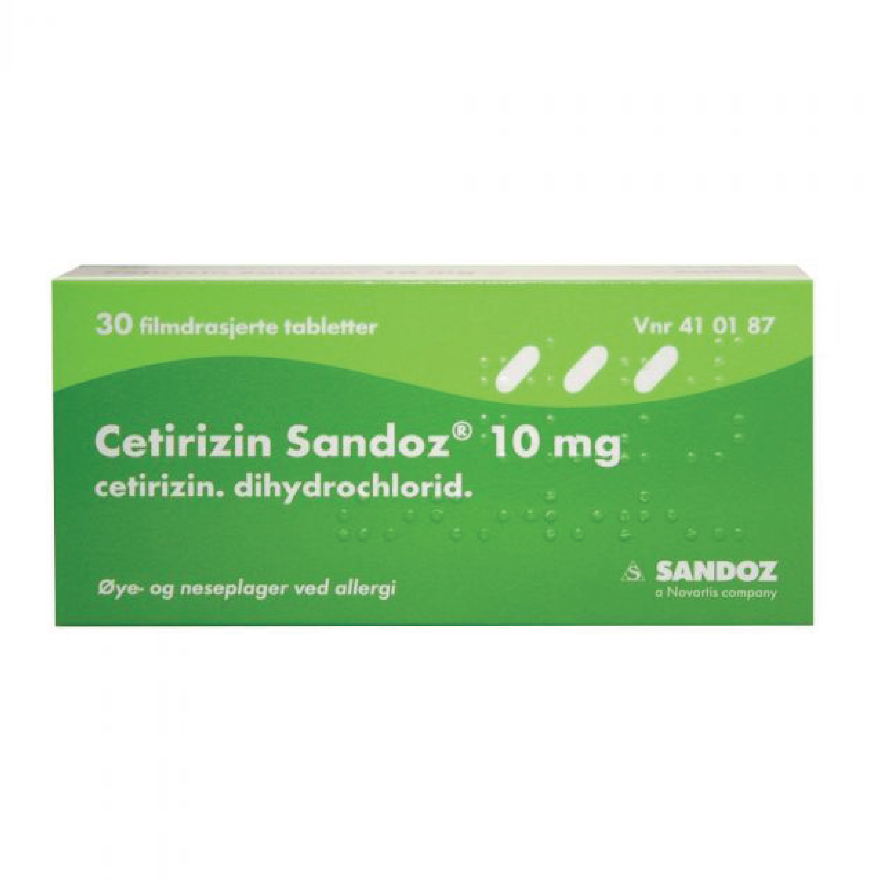 Sandoz 10mg, 30 stk.