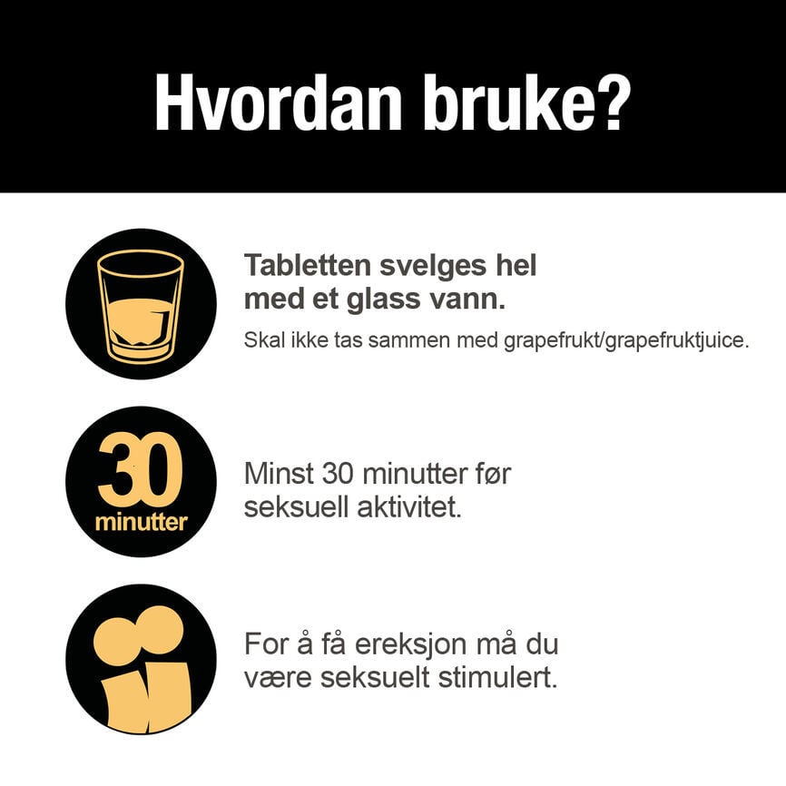 Cialis Reseptfri 10 mg tabletter, 4 stk.