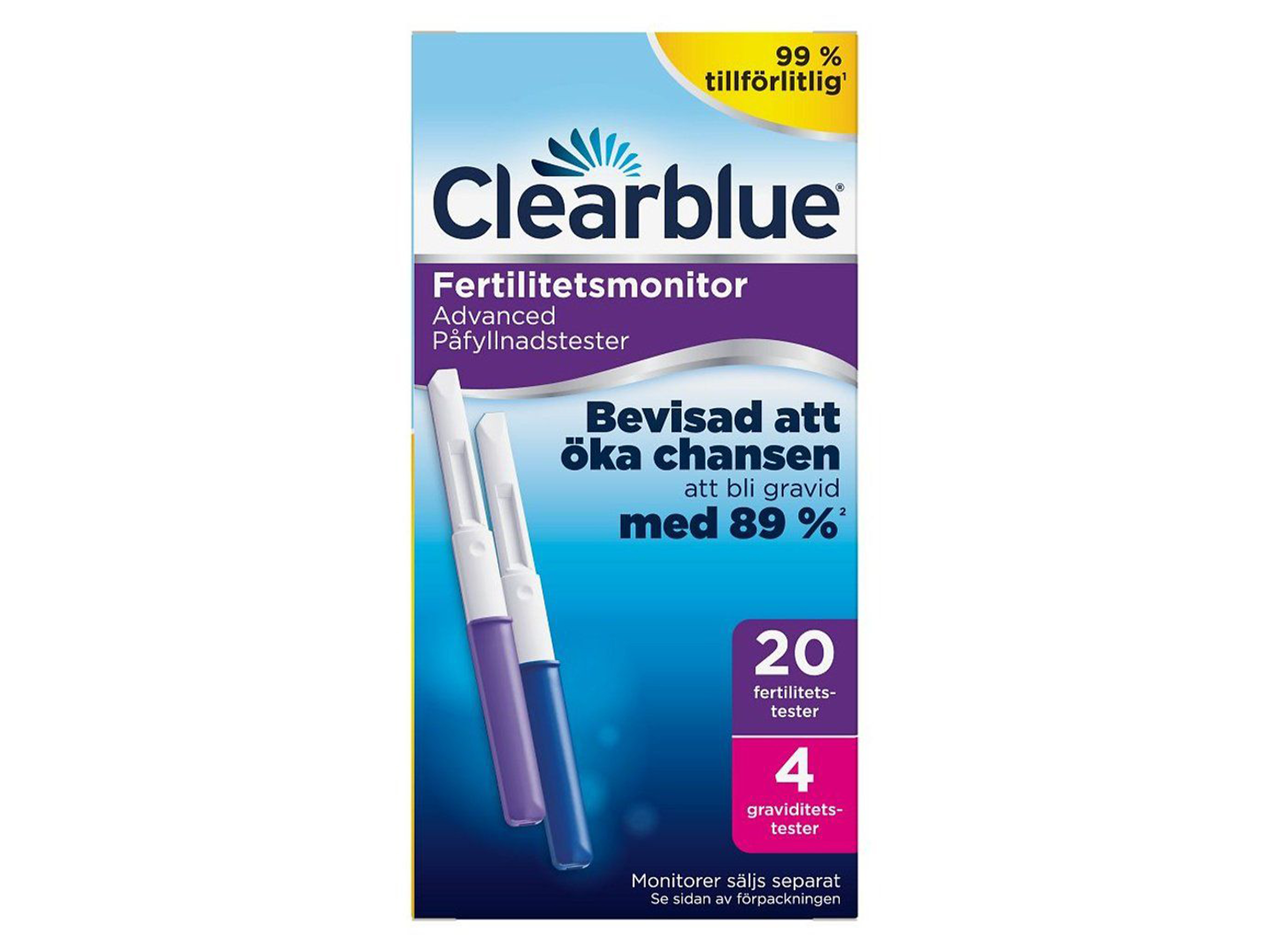 Clearblue Fertility, testpinner, 20+4 stk.