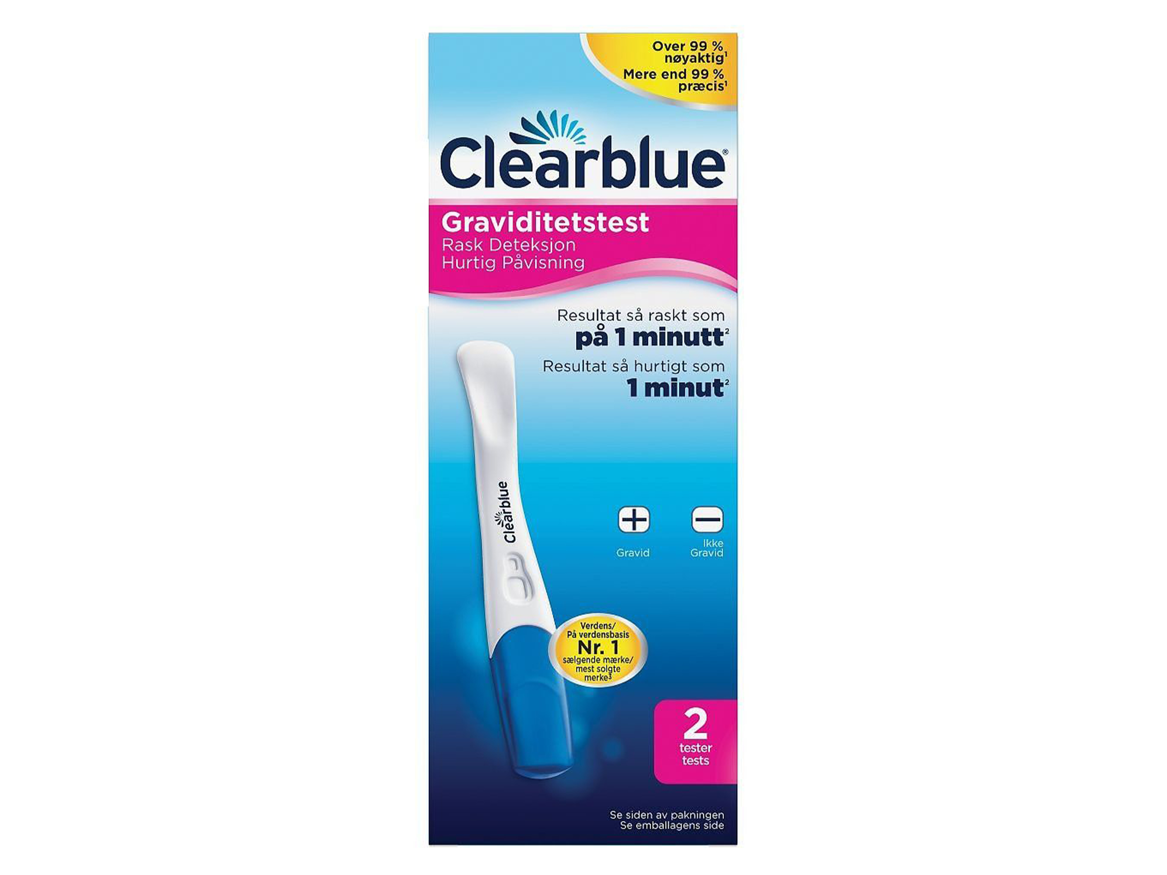 Clearblue Graviditetstest, 2 stk