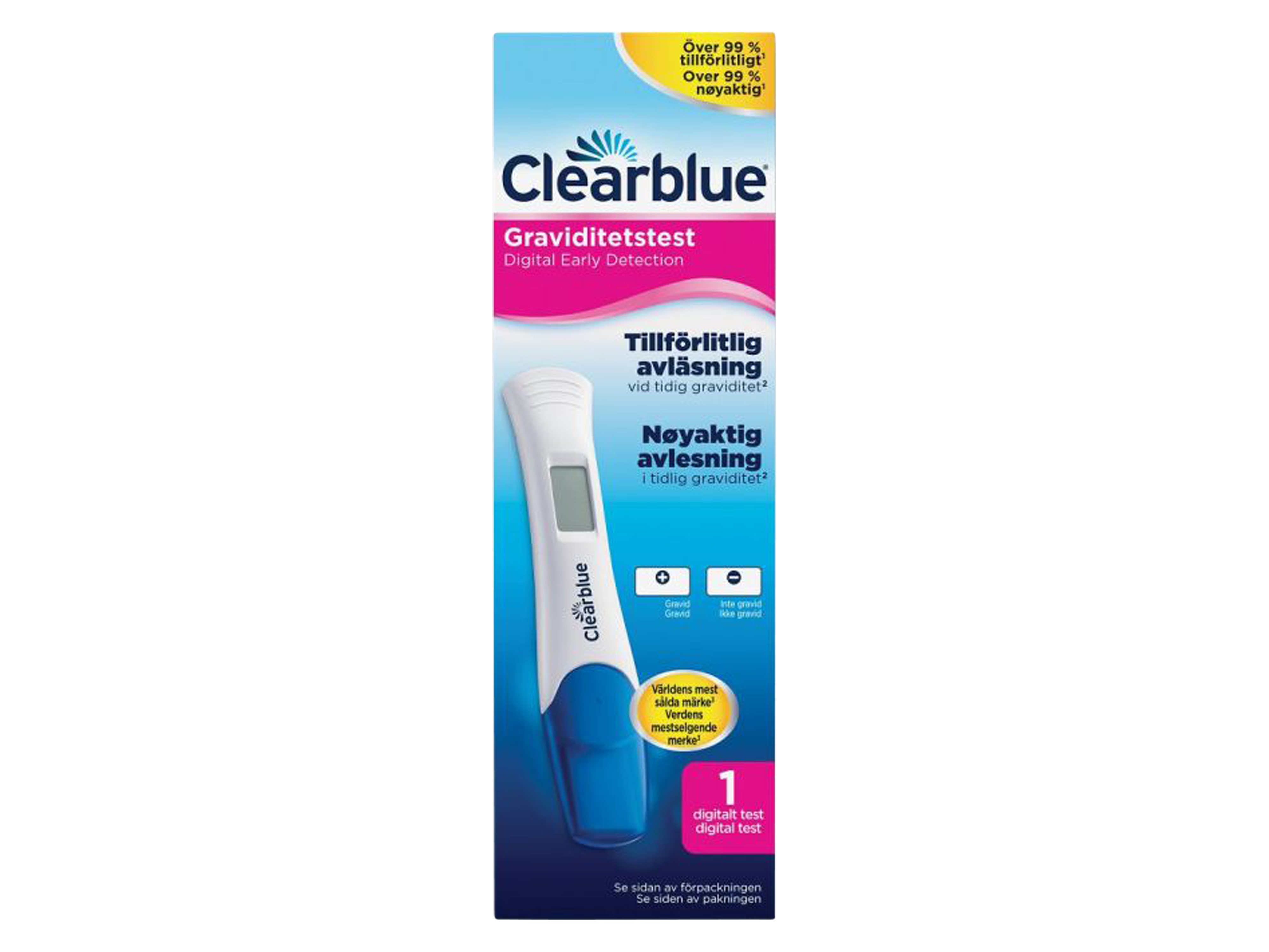 Clearblue graviditetstest digital early detection, 1 stk