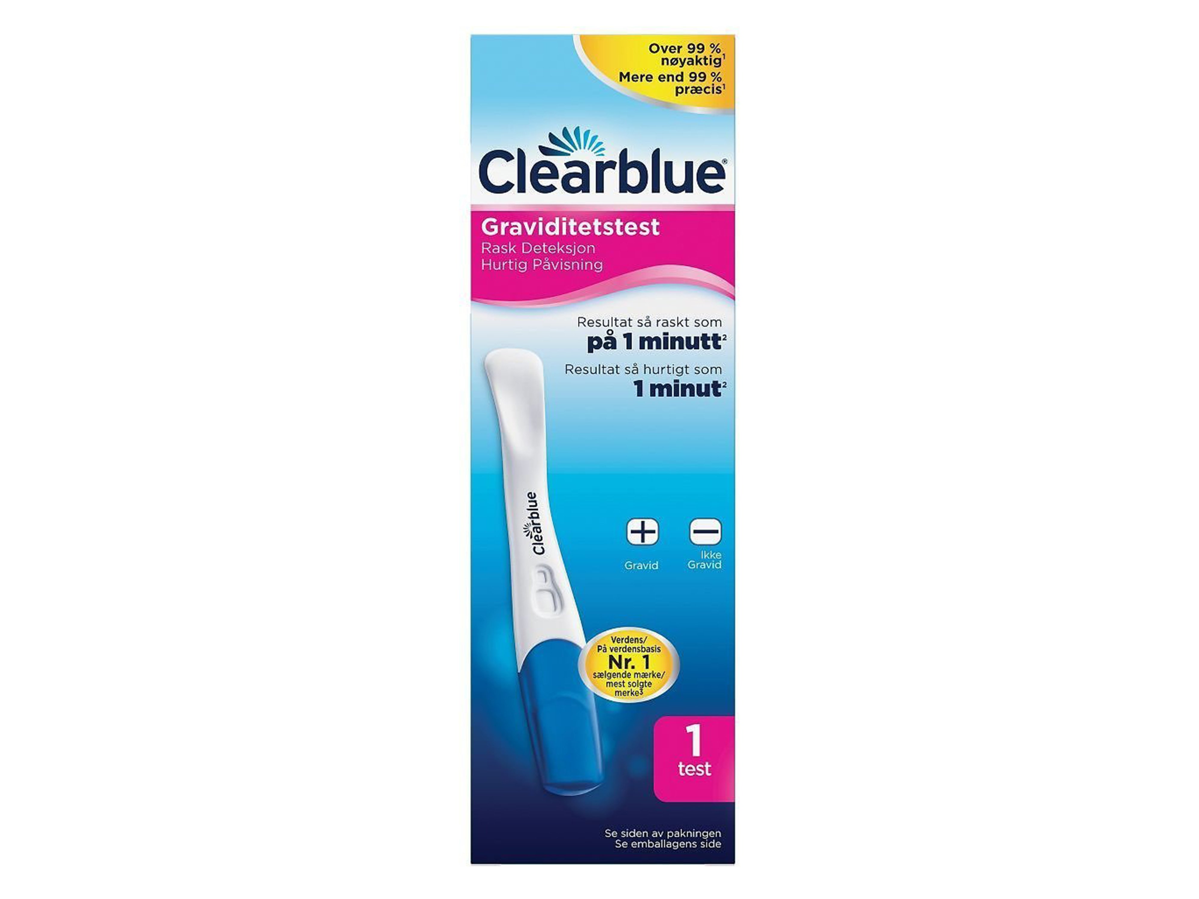 Clearblue Graviditetstest, 1 stk