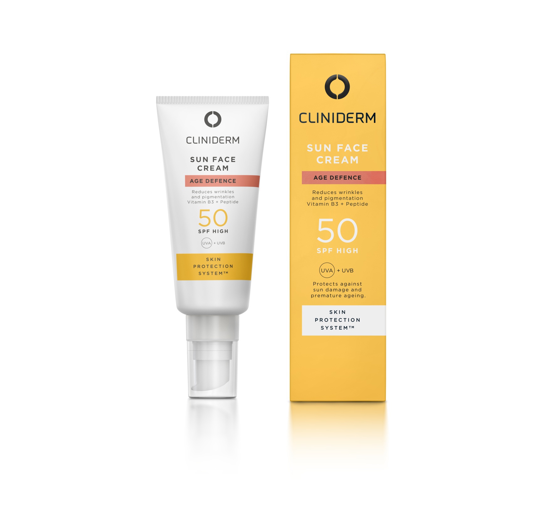 Cliniderm Age Defence Sun Face Cream SPF50, 40 ml