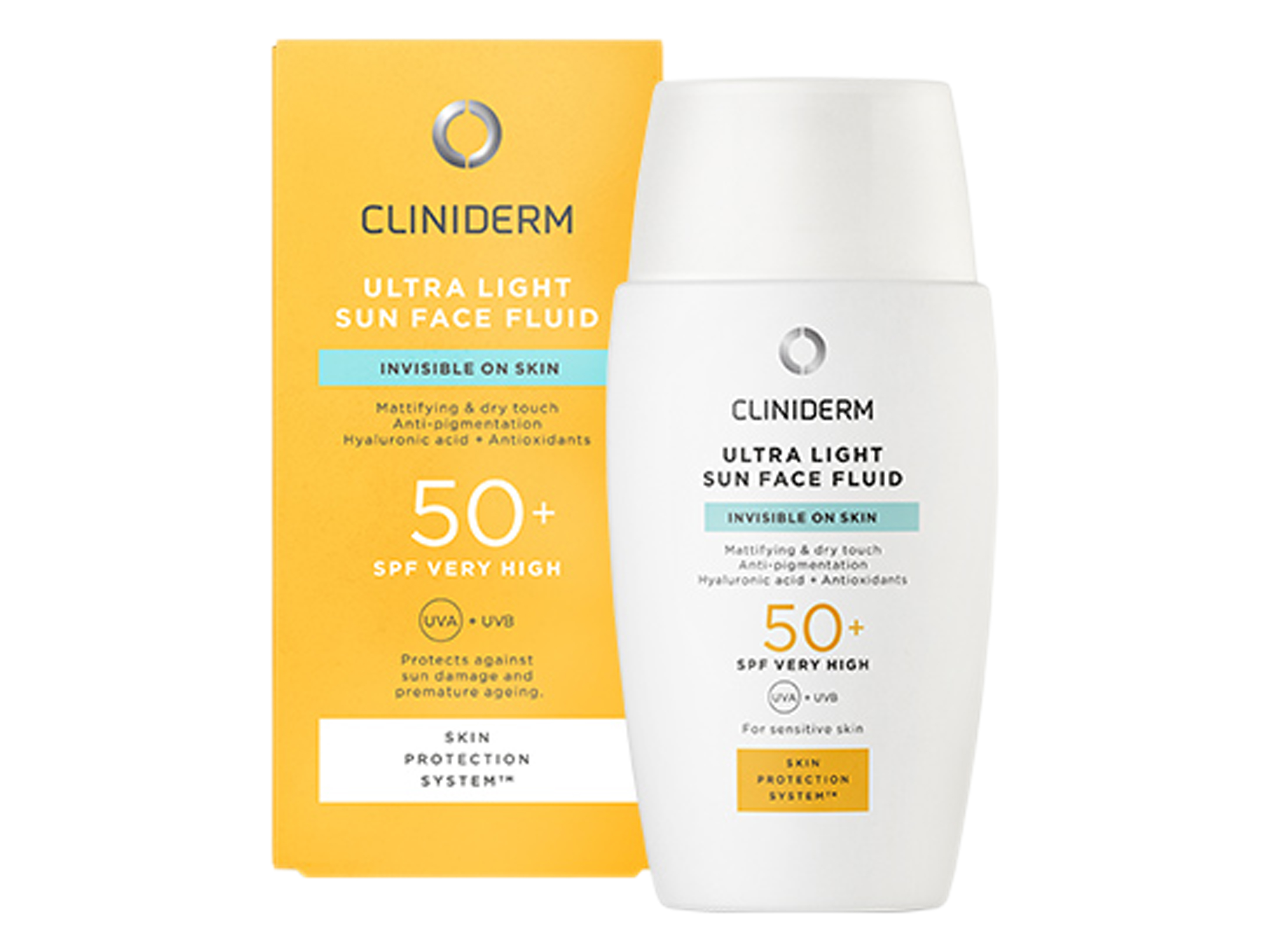 Cliniderm Ultra Light Sun Face Fluid SPF50+, 40 ml