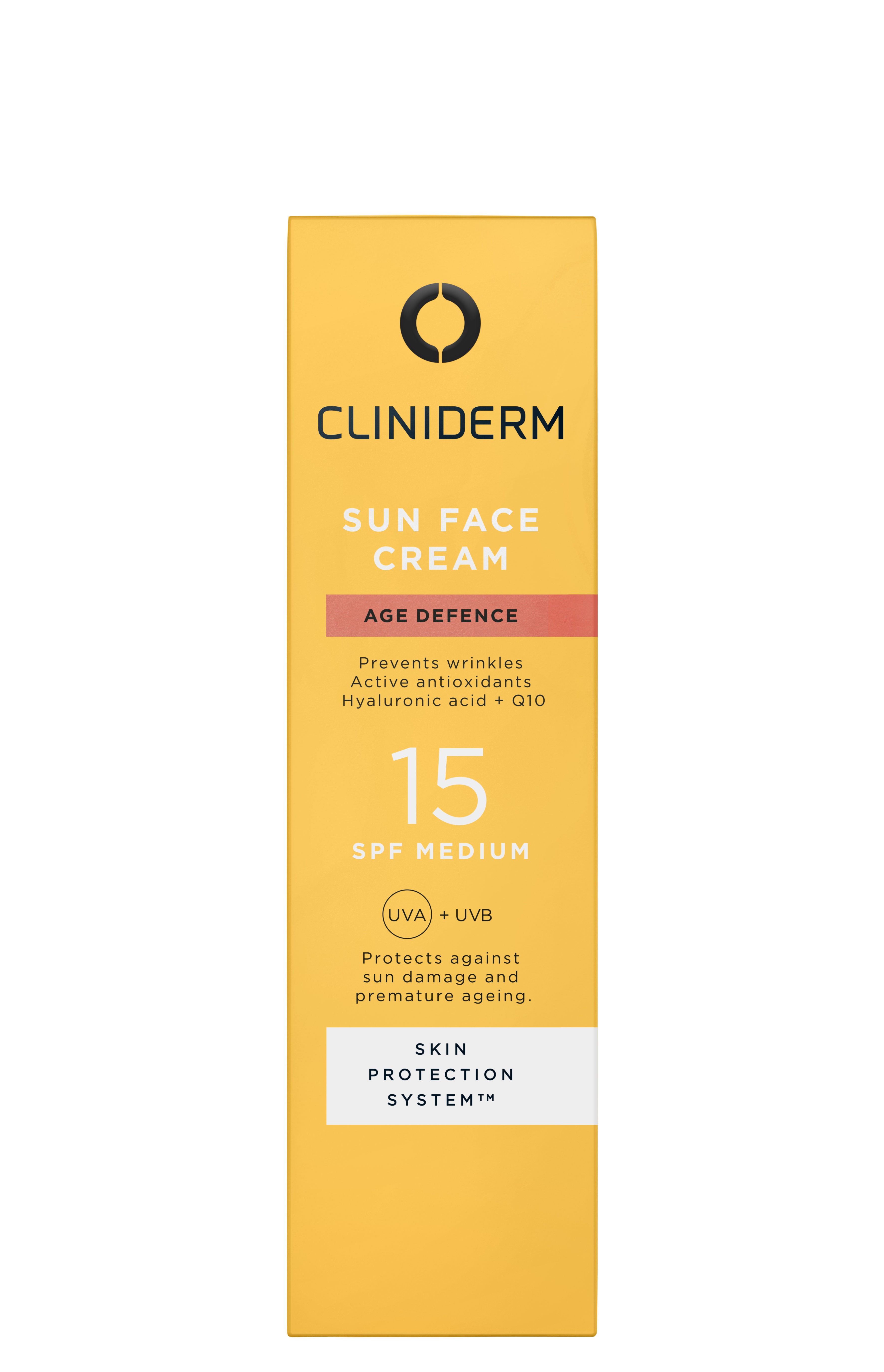 Cliniderm Age Defence Sun Face Cream, SPF 15, 50 ml