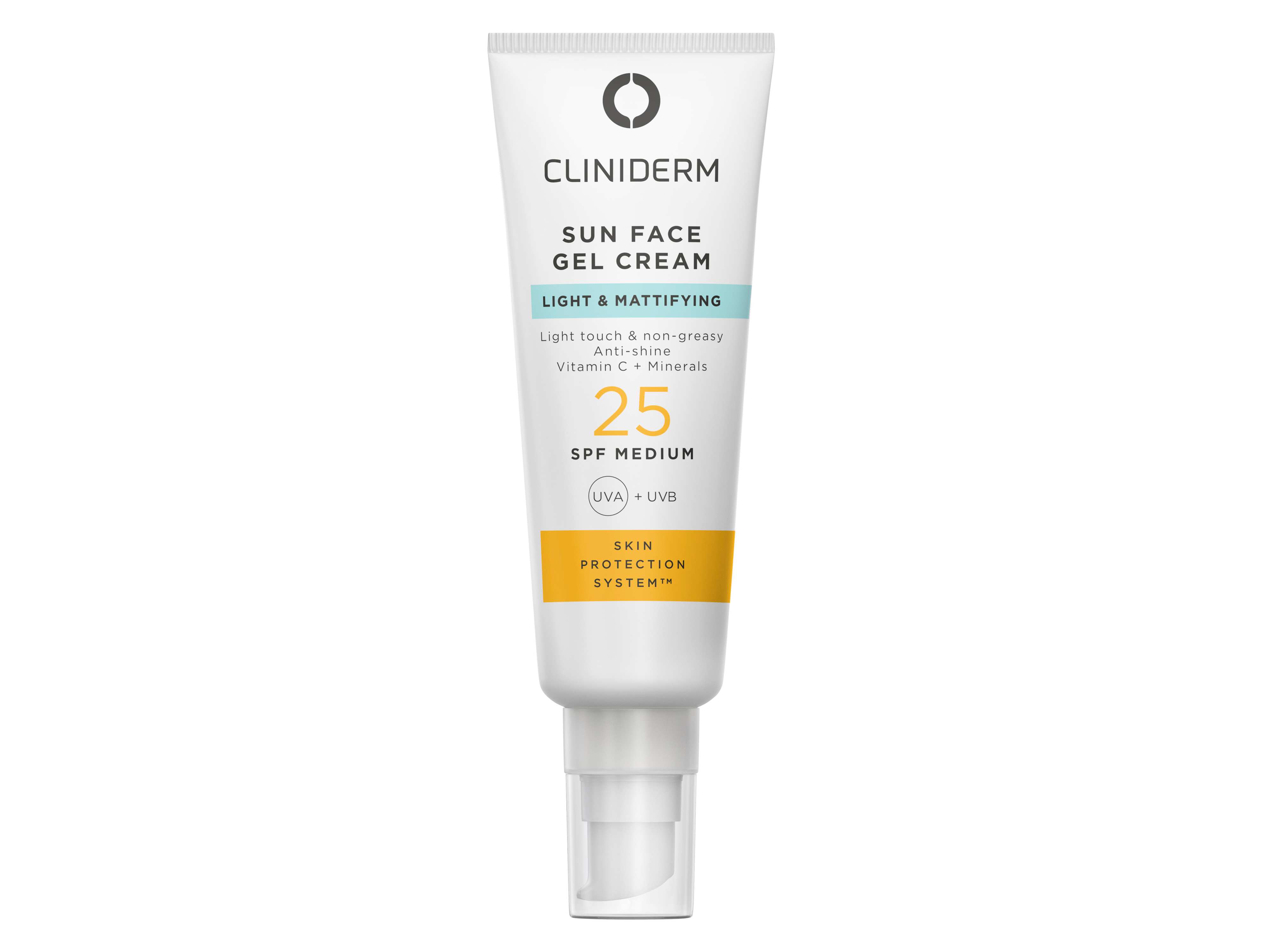 Cliniderm Sun Face Gel Cream SPF25, 50 ml Solkrem ansikt Farmasiet.no
