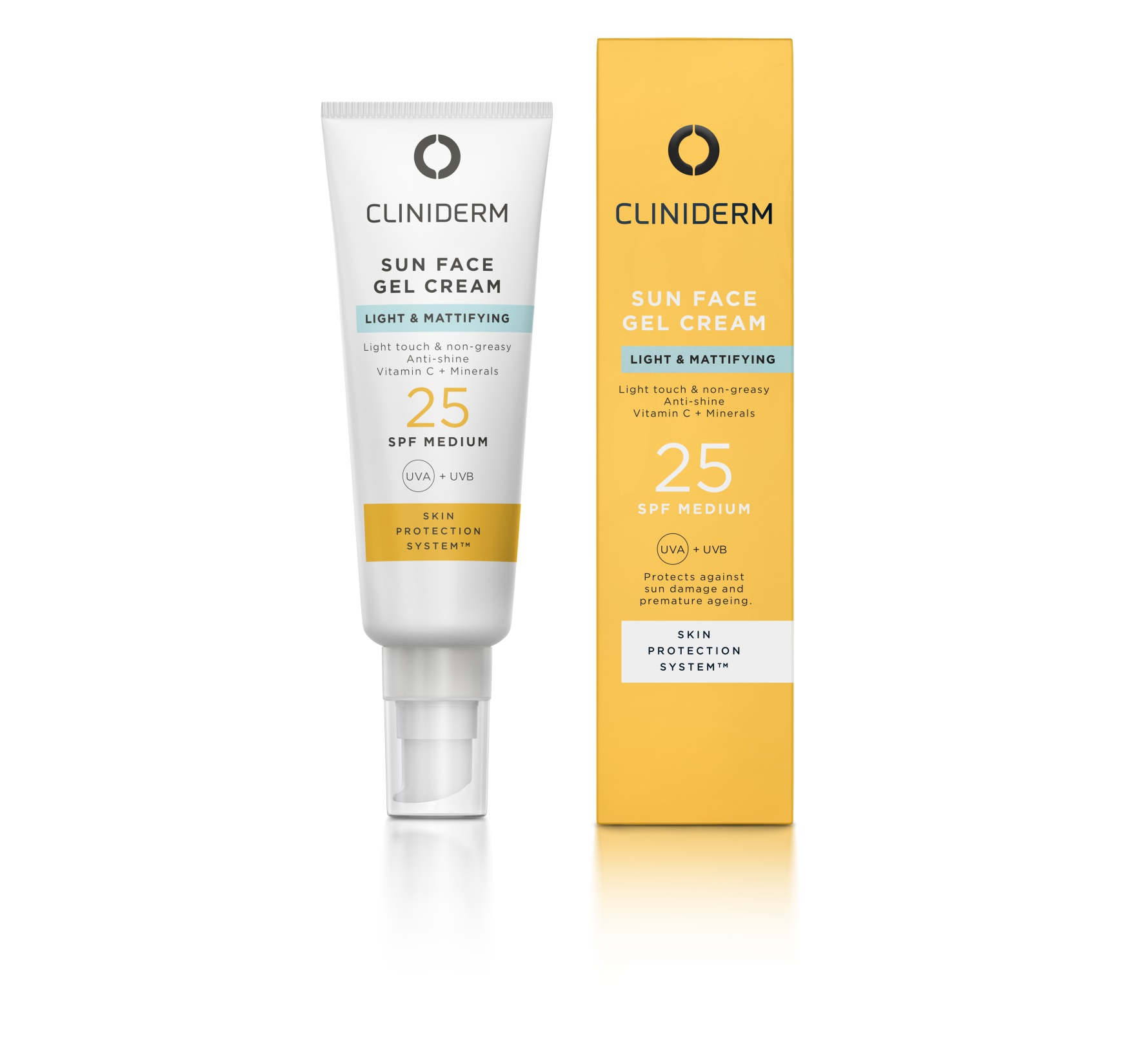 Cliniderm Sun Face Gel Cream SPF25, 50 ml Solkrem ansikt Farmasiet.no