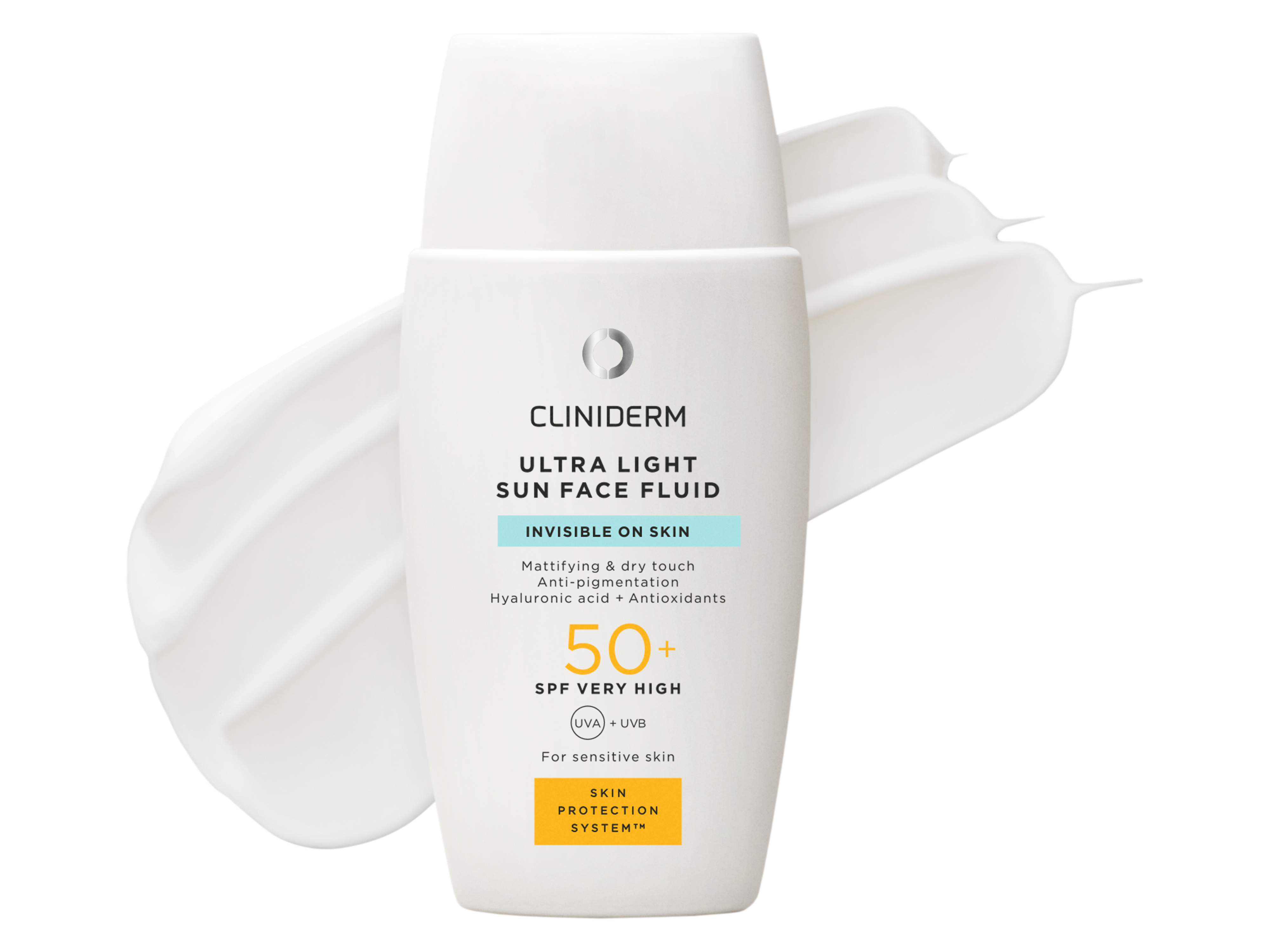 Cliniderm Ultra Light Sun Face Fluid SPF50+, 40 ml Solkrem ansikt