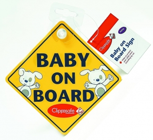 Clippasafe Baby On Board Skilt, 1 stk.