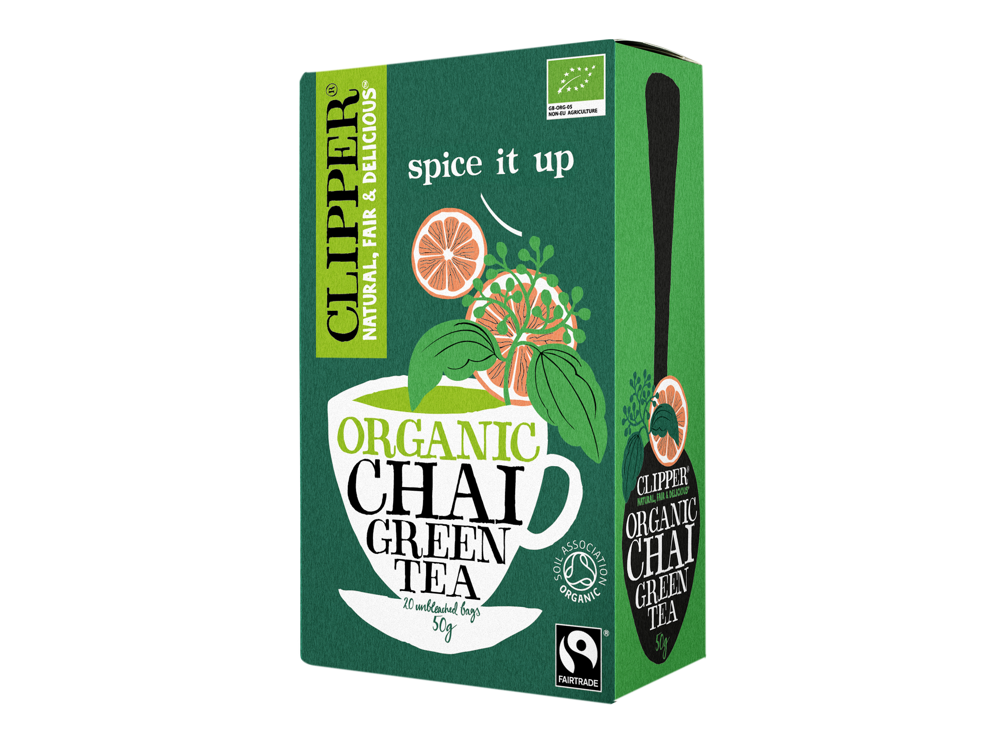 Clipper Clipper Chai Green Tea, 20 poser økologisk te