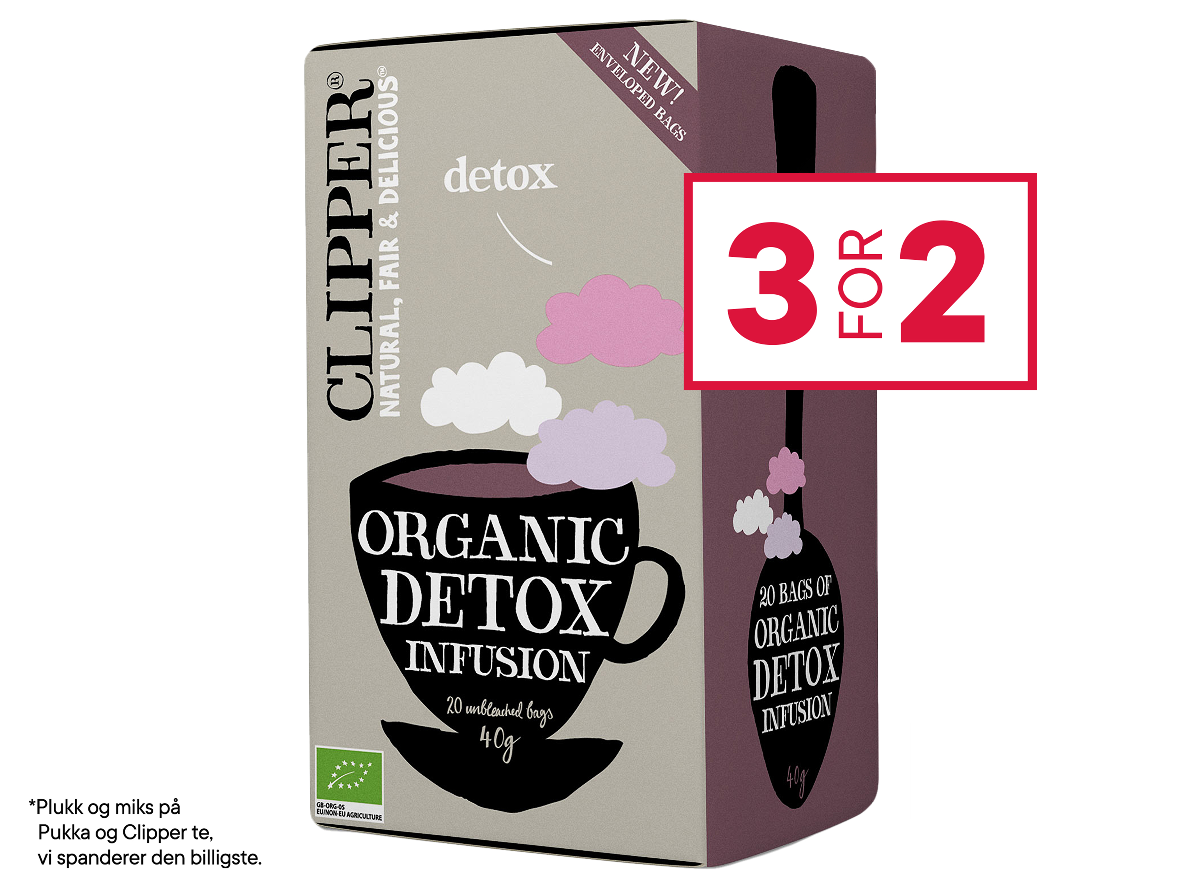 Clipper Clipper Detox Infusion, 20 poser økologisk te