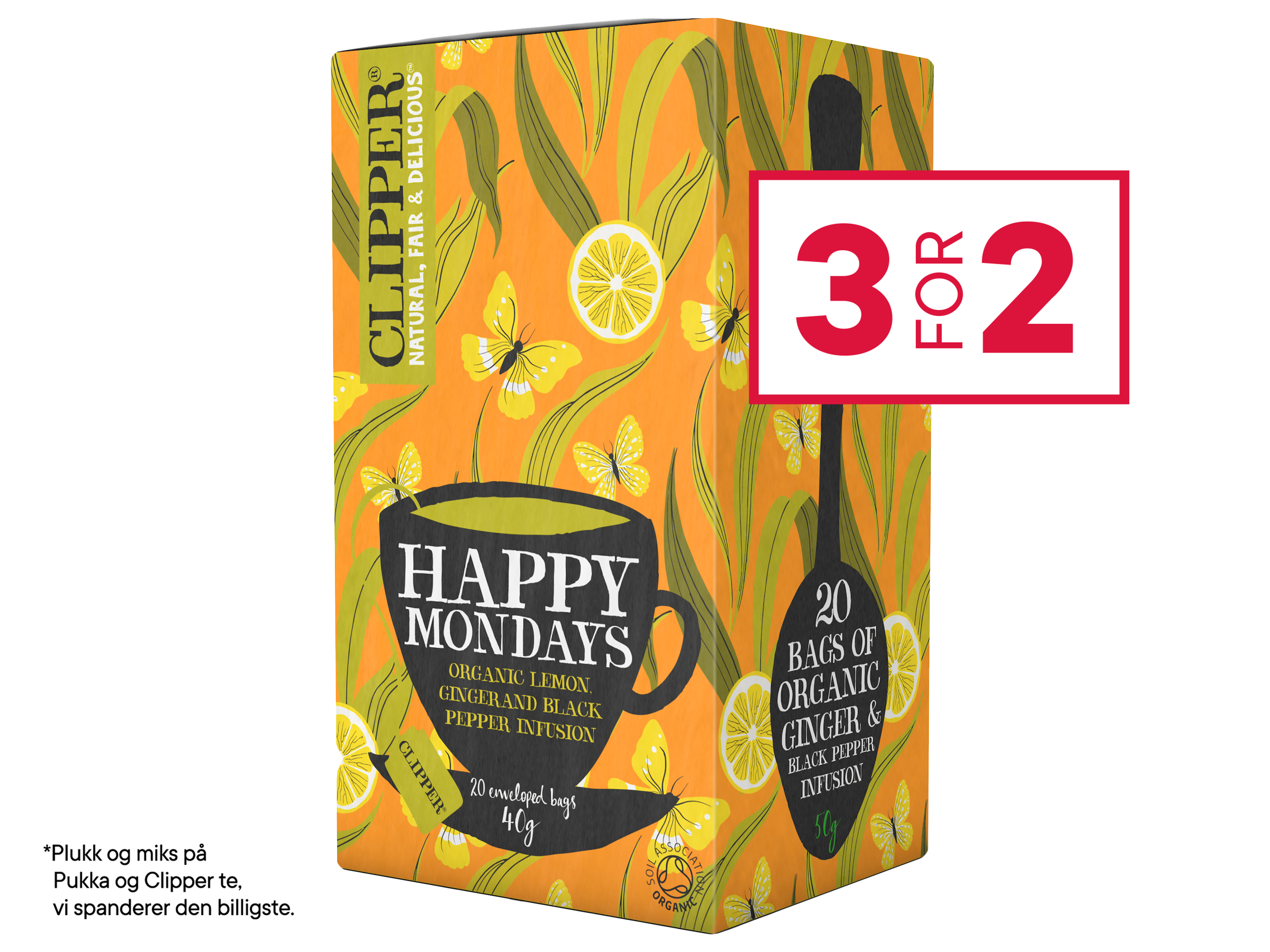 Clipper Clipper Happy Mondays, 20 poser økologisk te