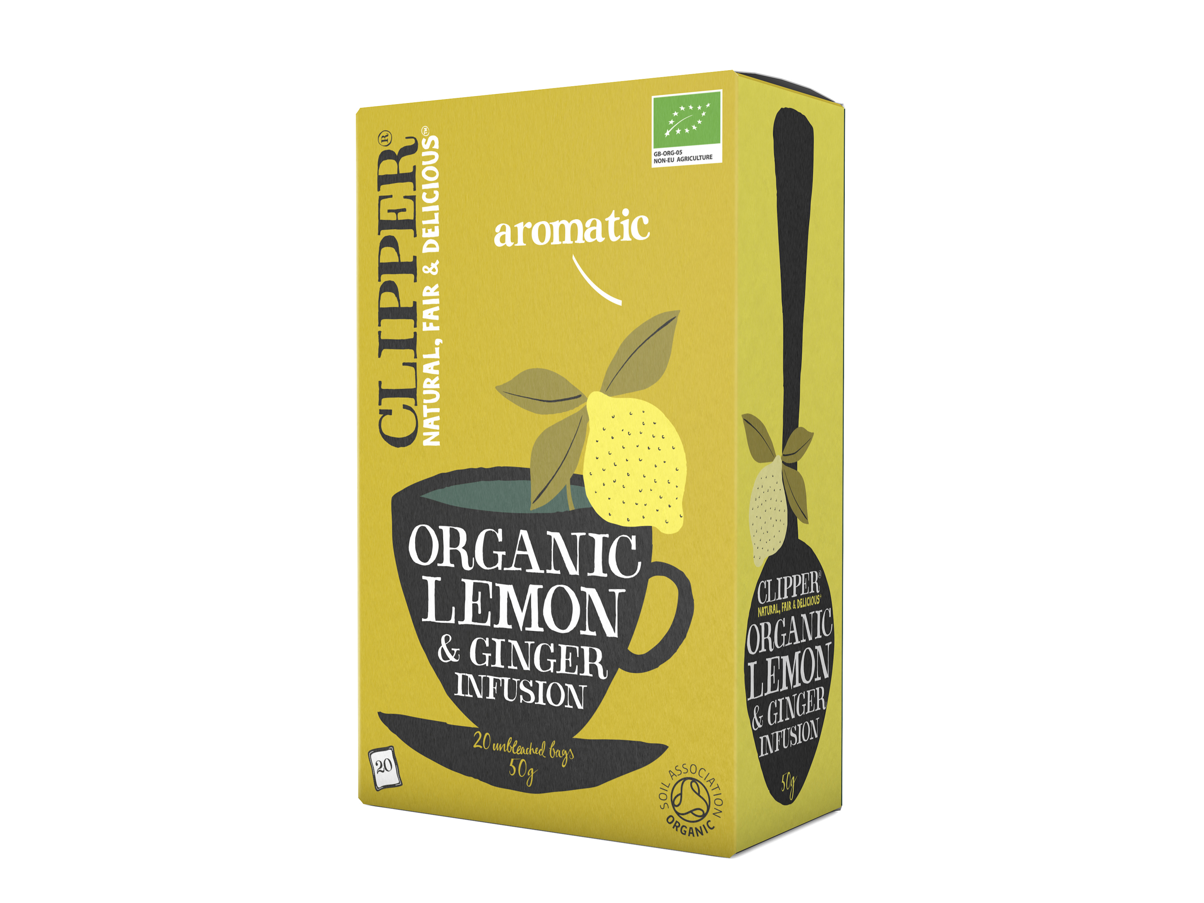Clipper Clipper Lemon & Ginger Infusion, 20 poser økologisk te