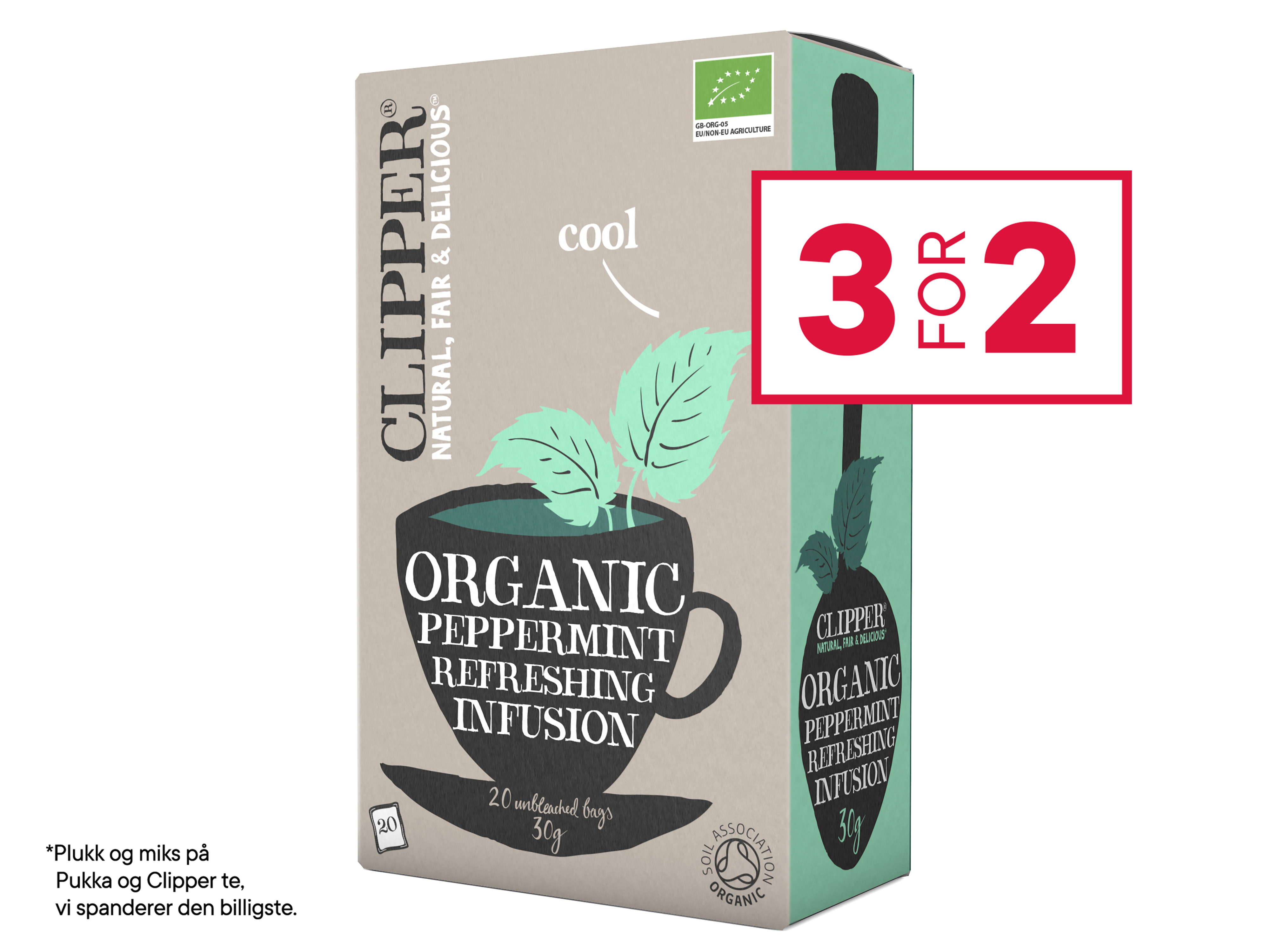 Clipper Clipper Peppermint Infusion, 20 poser økologisk te