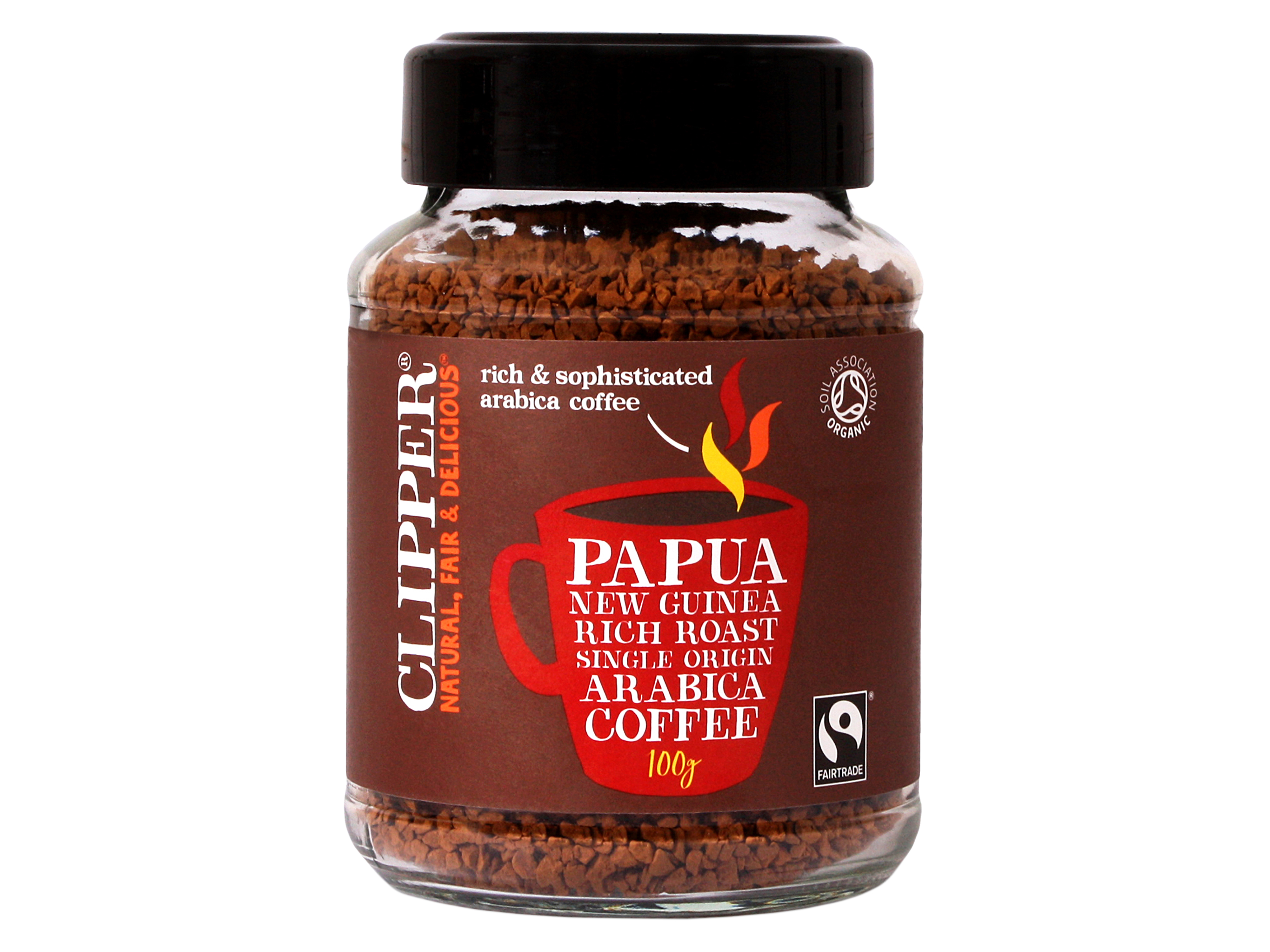 Clipper Instant Coffee Papau New Guinea FT, 100 g økologisk