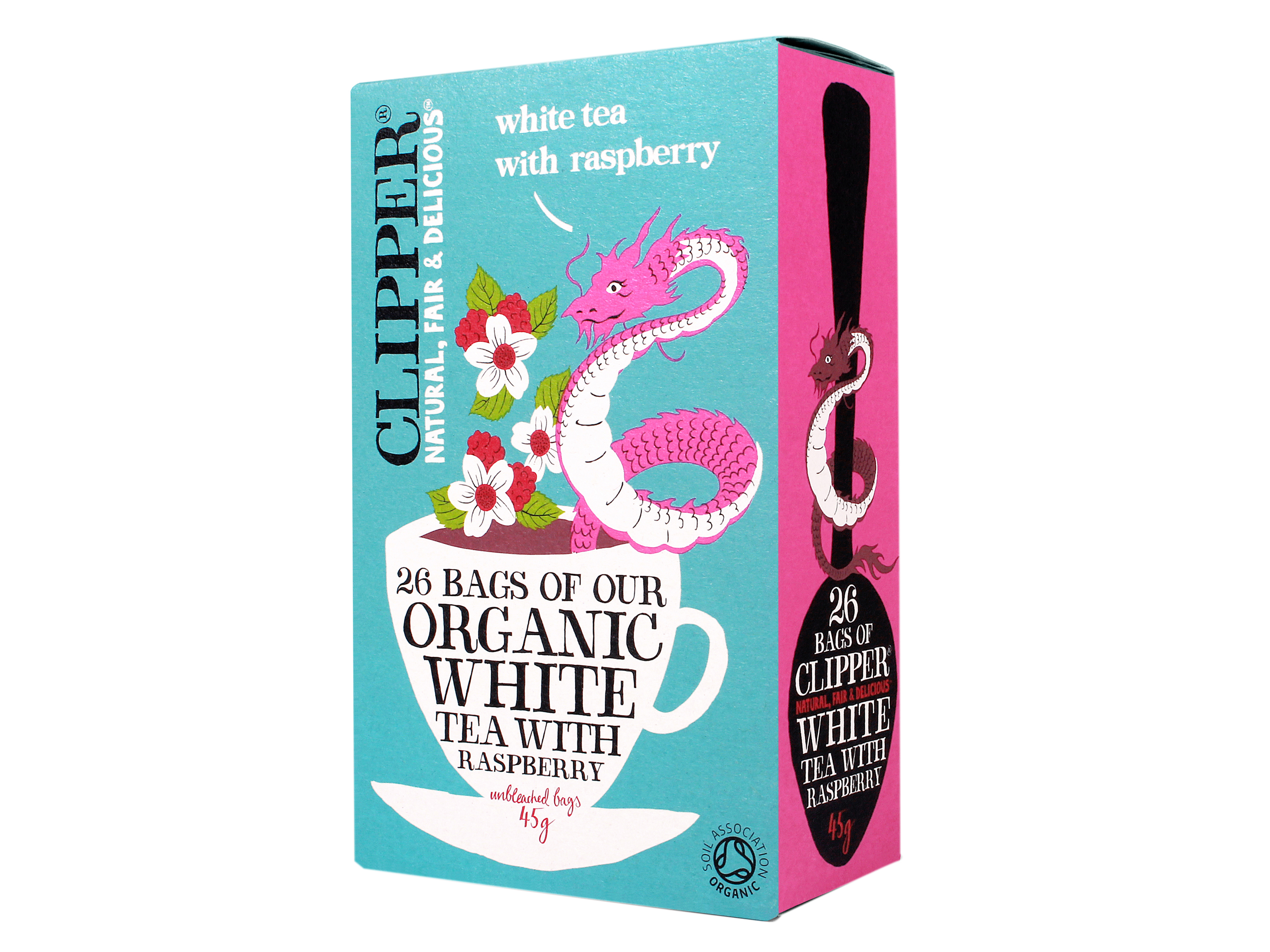 Clipper White Tea with Raspberry, 20 stk