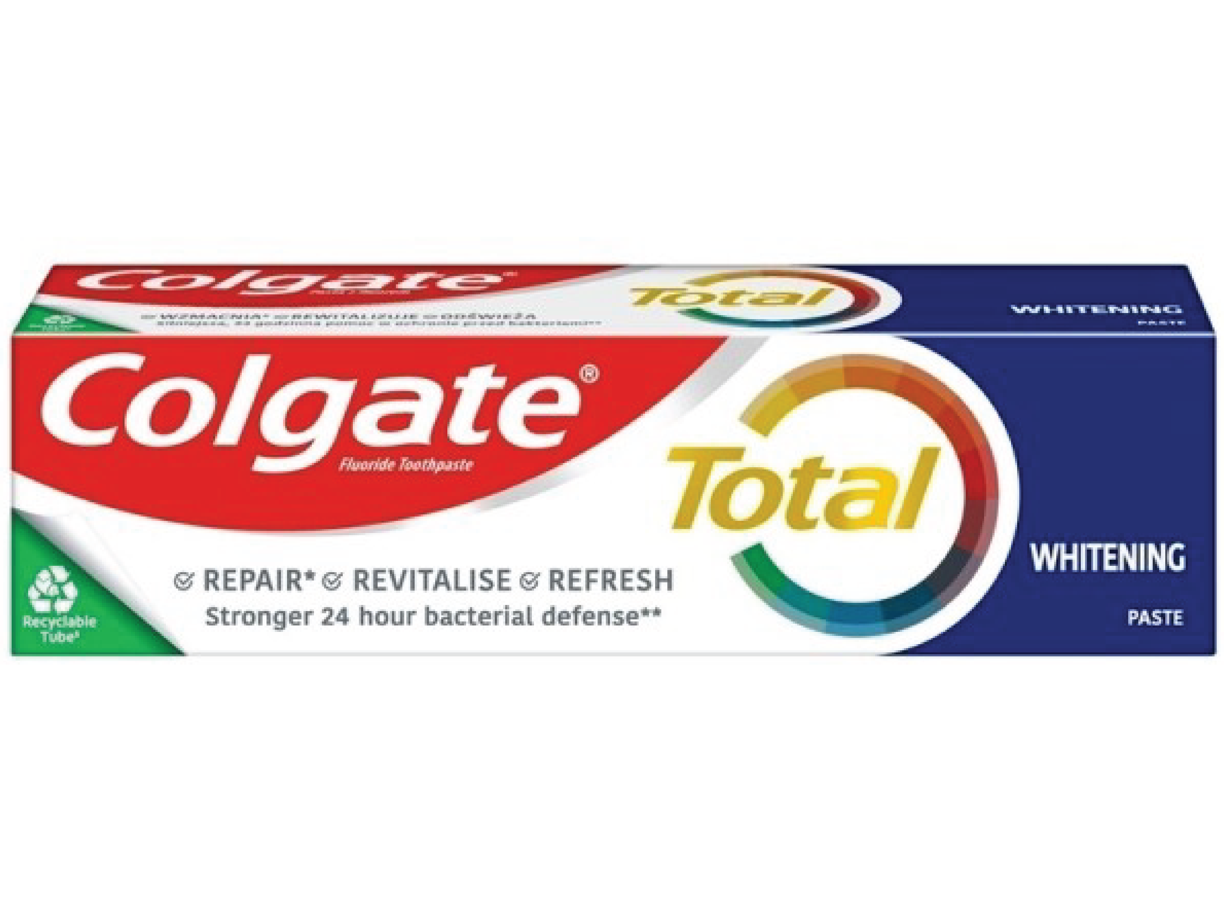 Colgate Total Whitening tannkrem, 75 ml