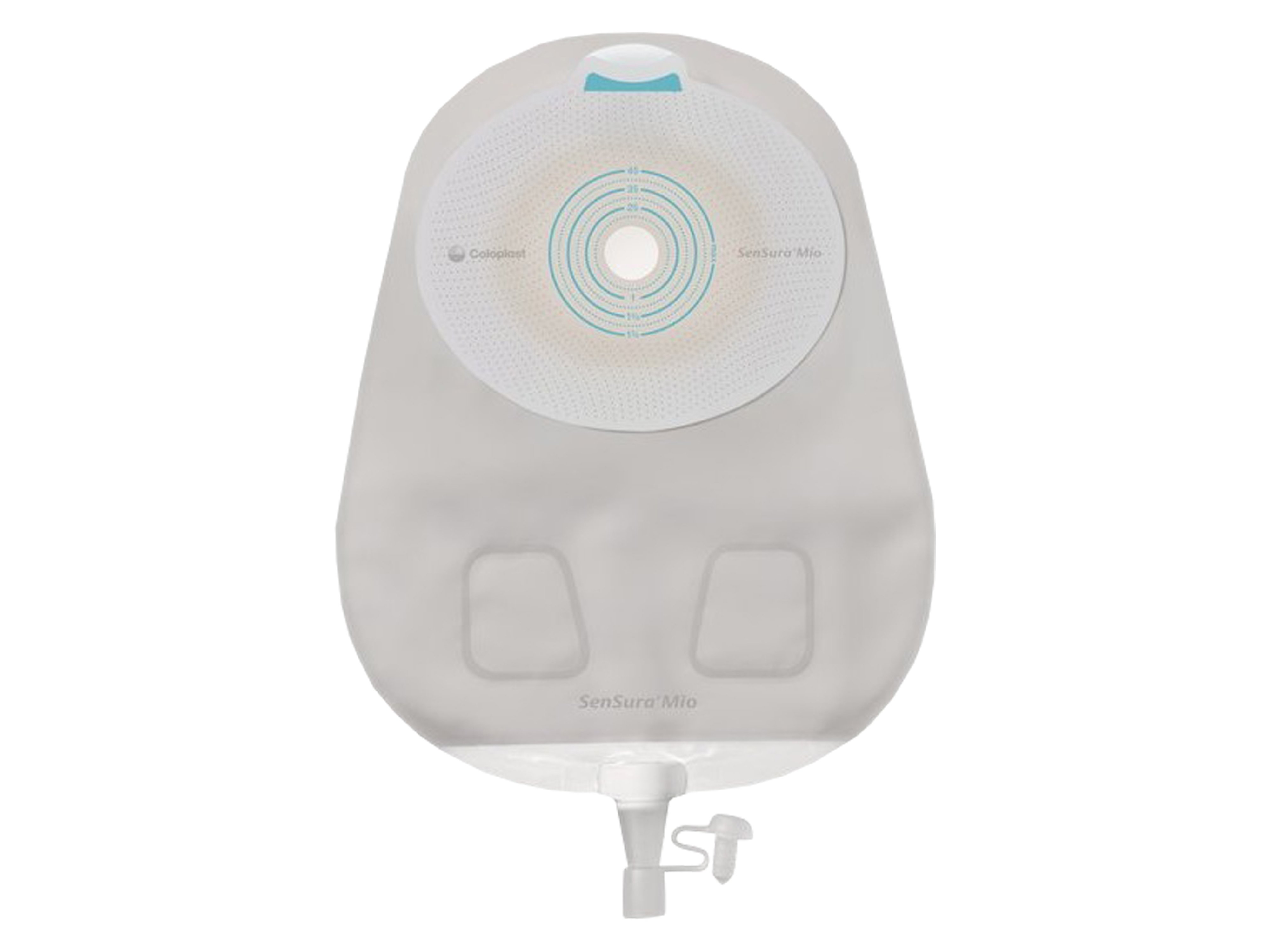 Coloplast SenSura Mio 1-delt urostomipose, 105850, Kleberkobling, hullstørrelse 30-45, maxi, 30 stk.