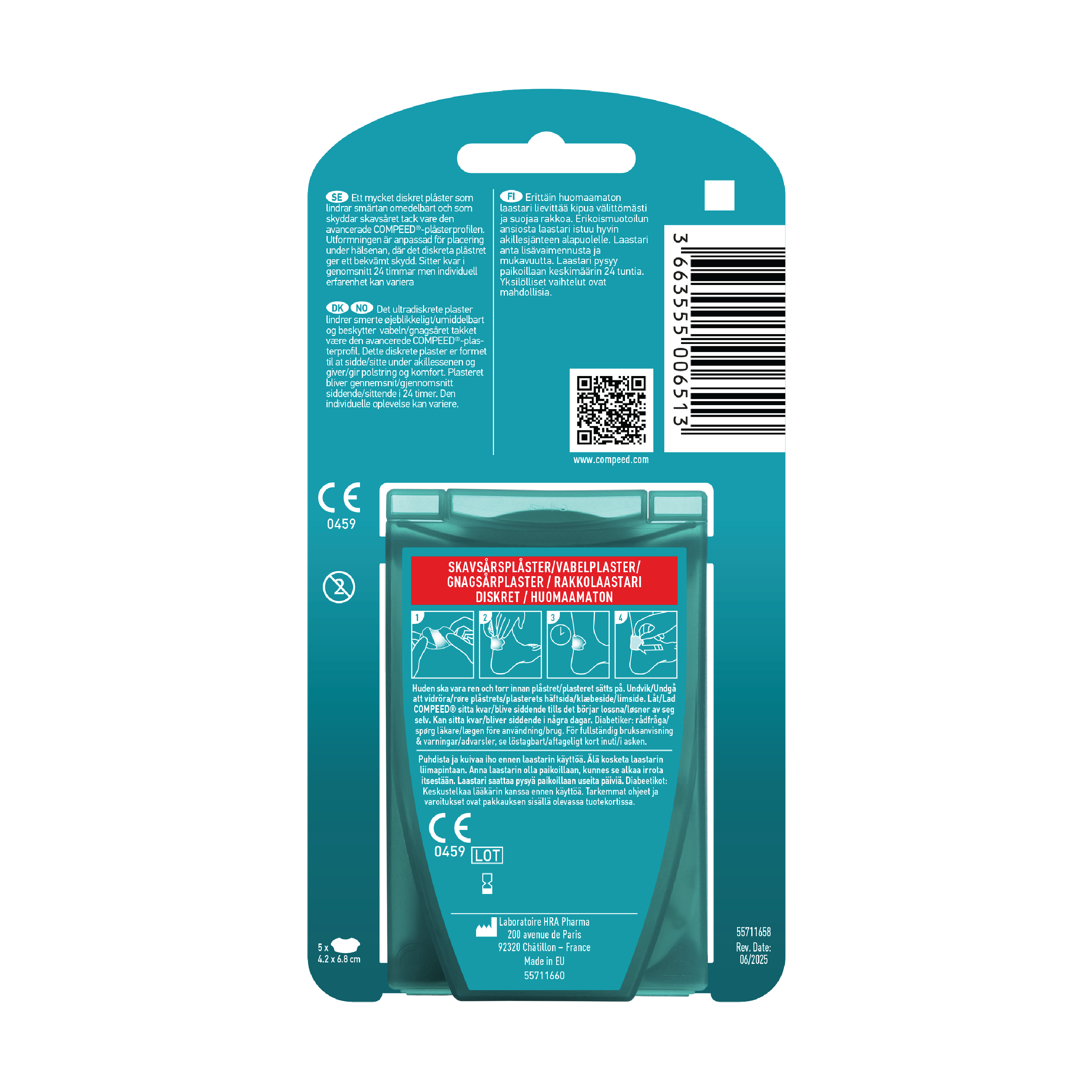 Compeed Gnagsårplaster Discreet, 5 stk.