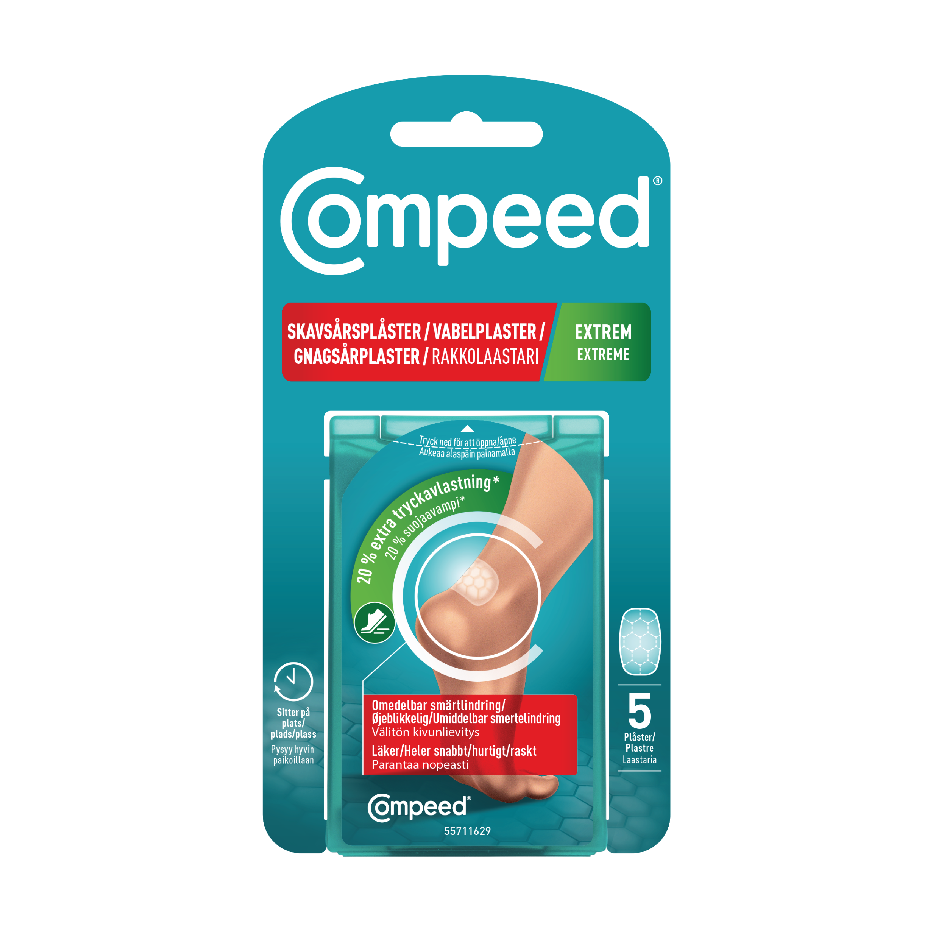 Compeed Gnagsårplaster Extreme, 5 stk.