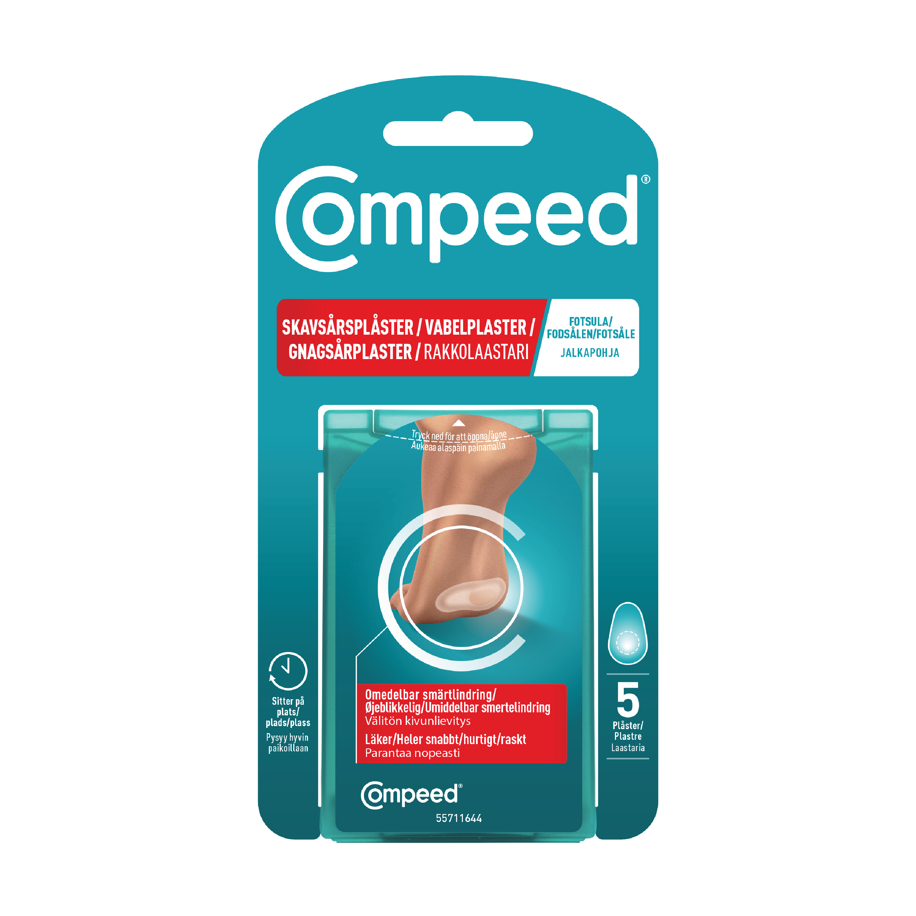 Compeed Gnagsårplaster Fotsåle, 5 stk.
