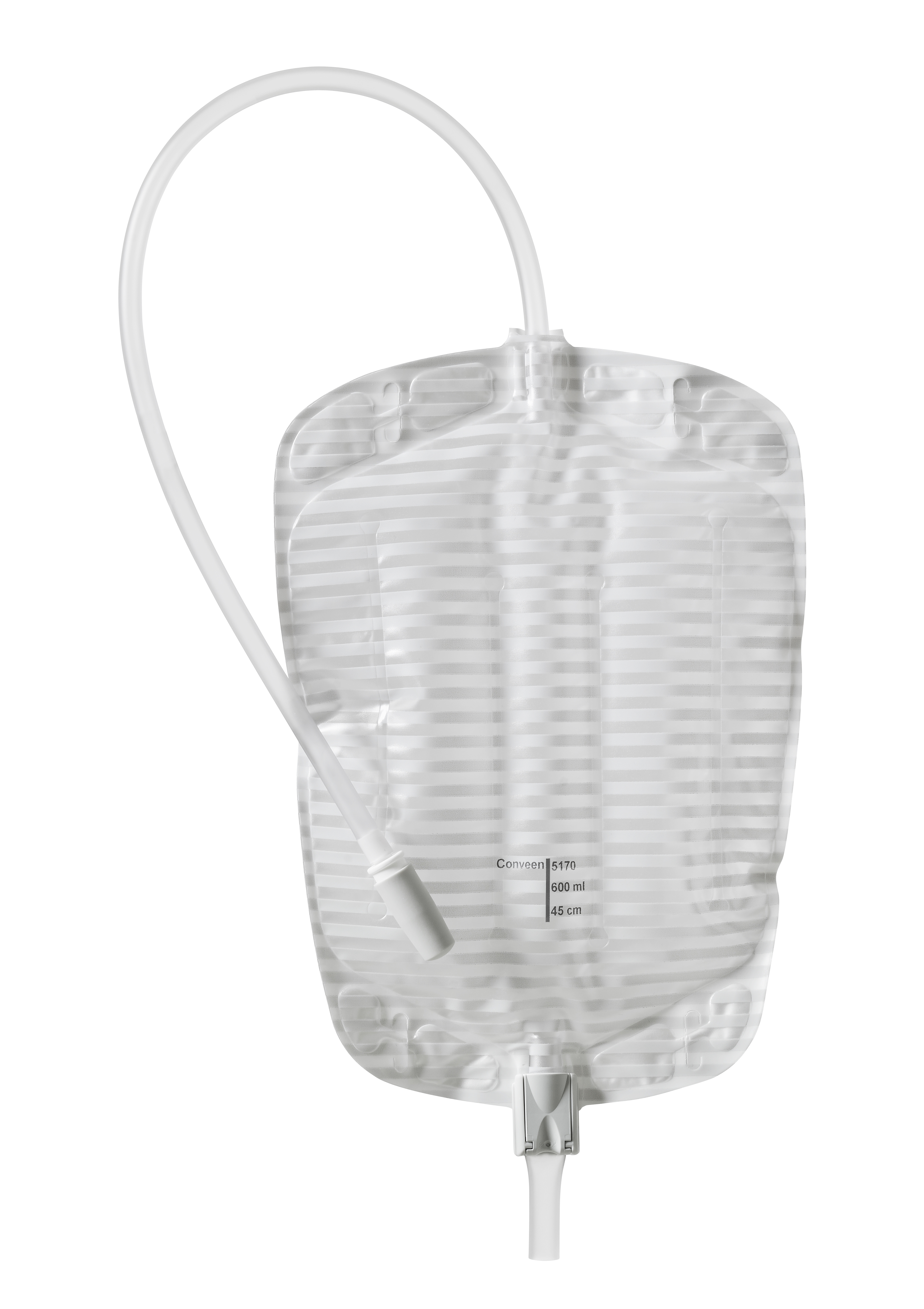 Conveen 5170 Flerkammer urinpose for dag, 45 cm, volum 600 ml, 10 stk.