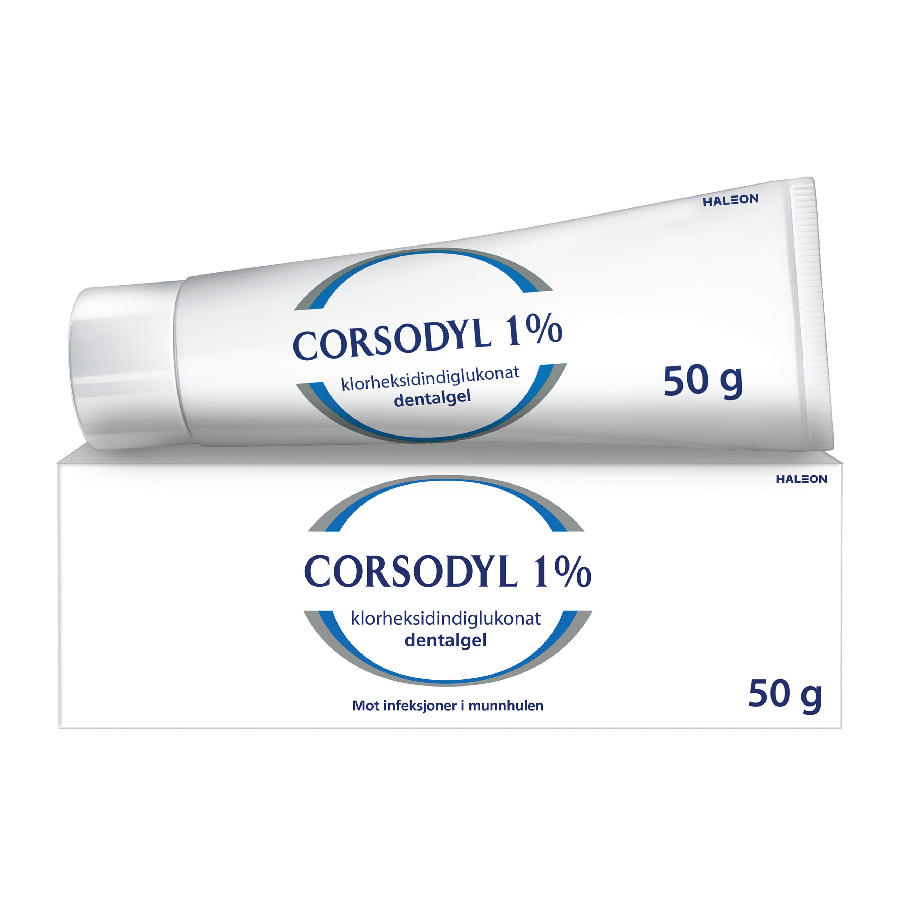 Corsodyl Dental gel 1%, 50 g.