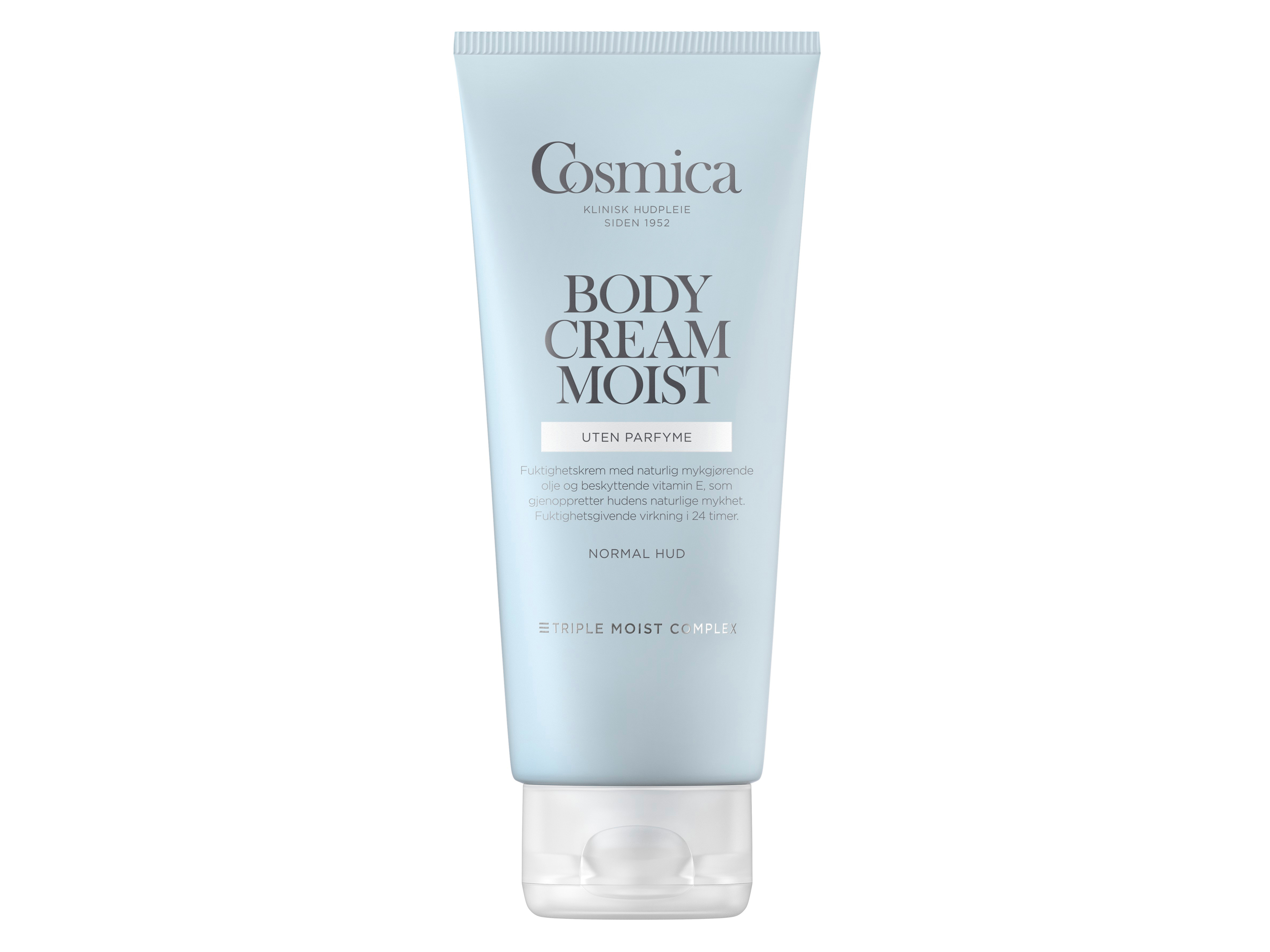 Cosmica Body Cream Moist uten parfyme, 200 ml