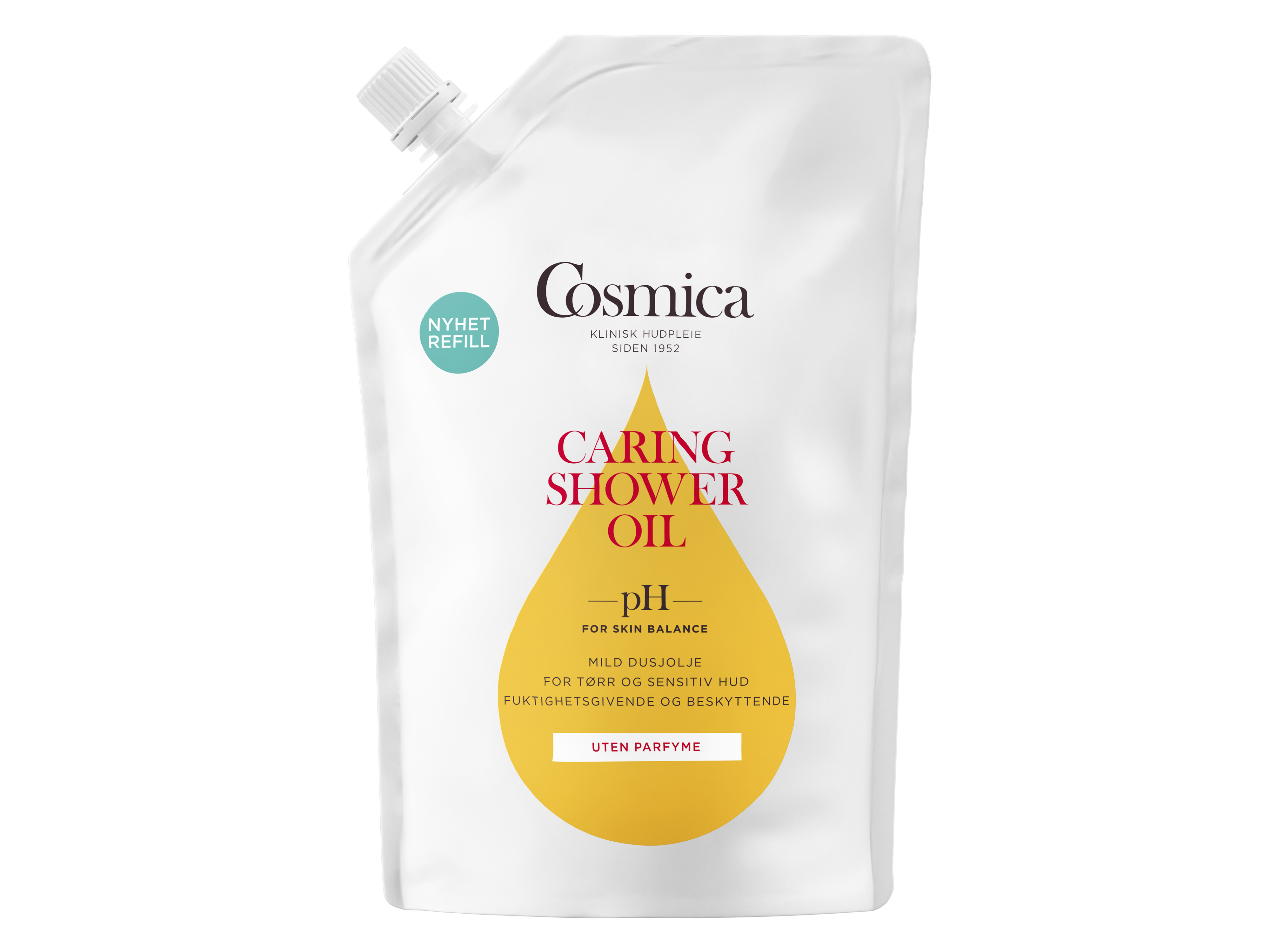 Cosmica Caring Shower Oil u/p Refill, 400 ml