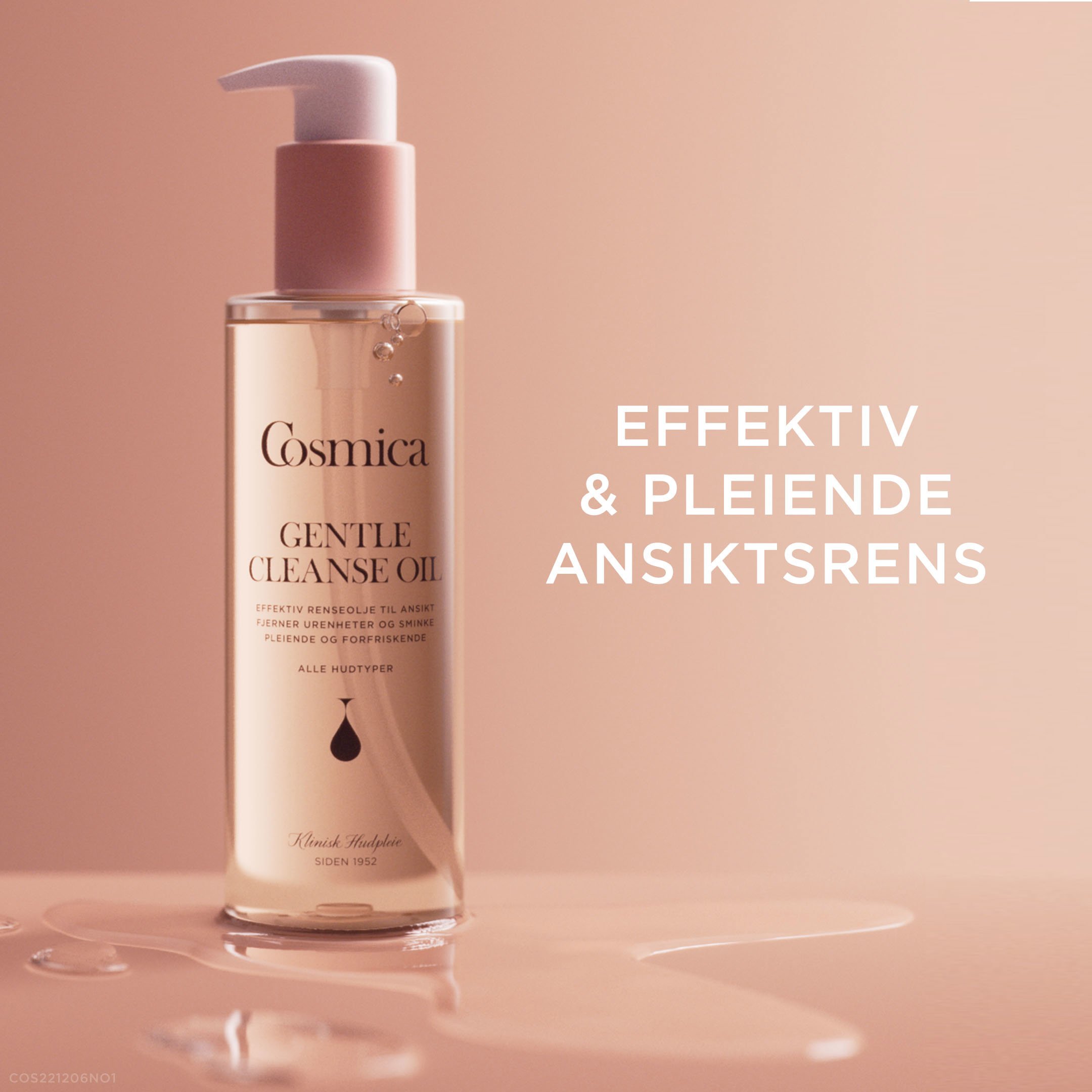 Cosmica Face Gentle Cleanse Oil, 150 ml - Ansiktsrens - Farmasiet.no