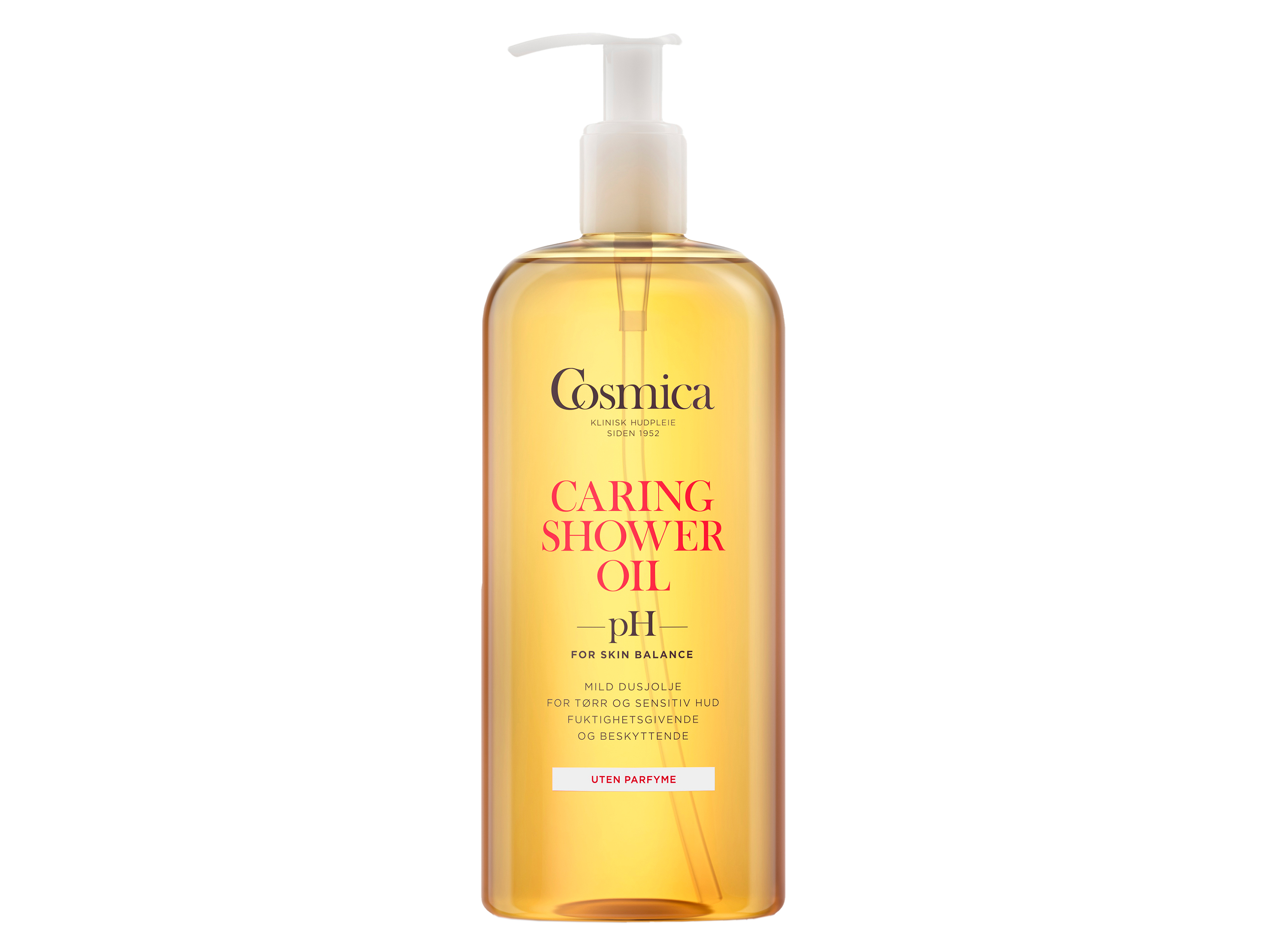 Cosmica Caring Shower Oil u/parfyme, 400 ml
