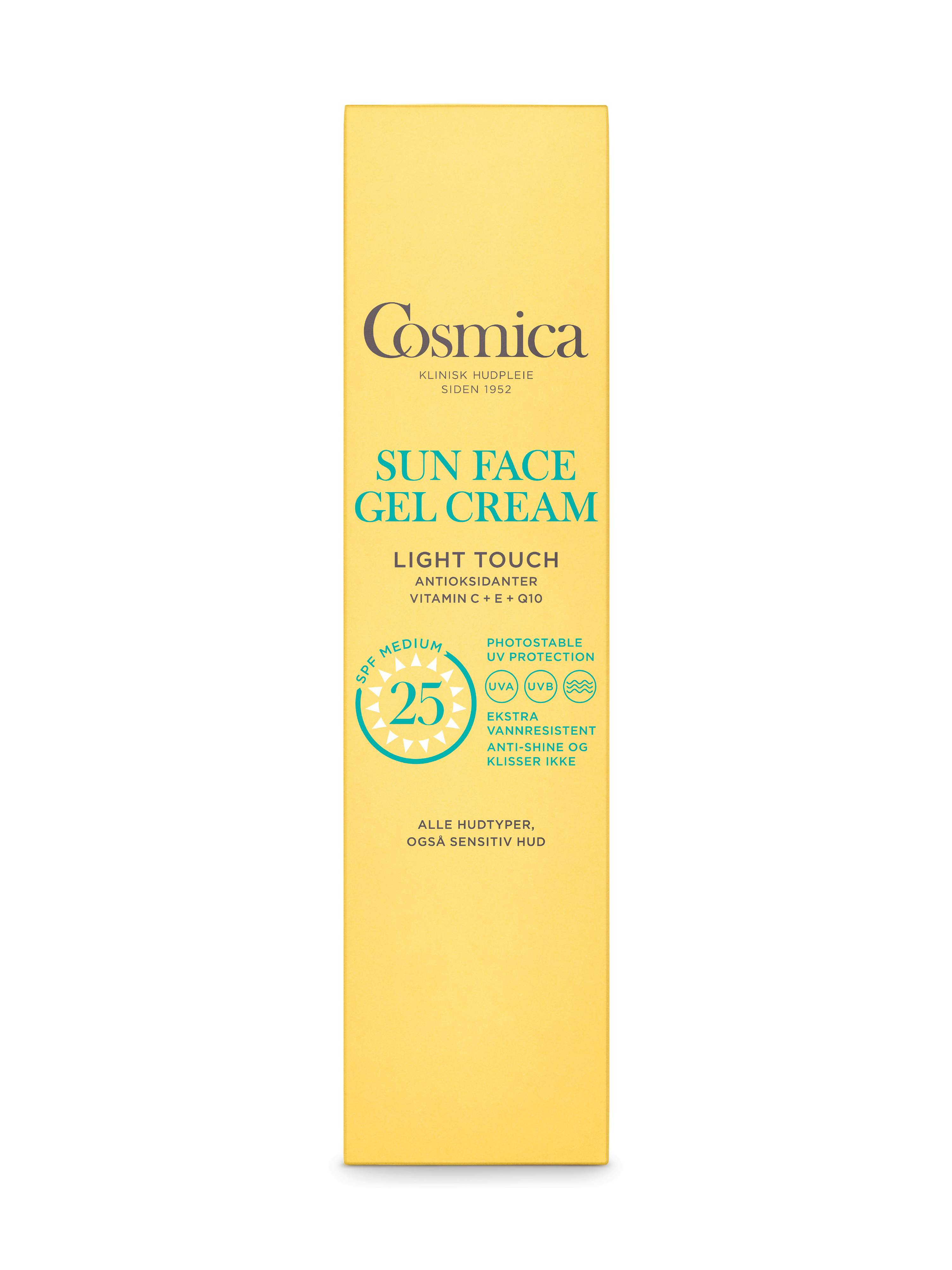 Cosmica Sun Face Gel Cream SPF25 u/p, 50 ml