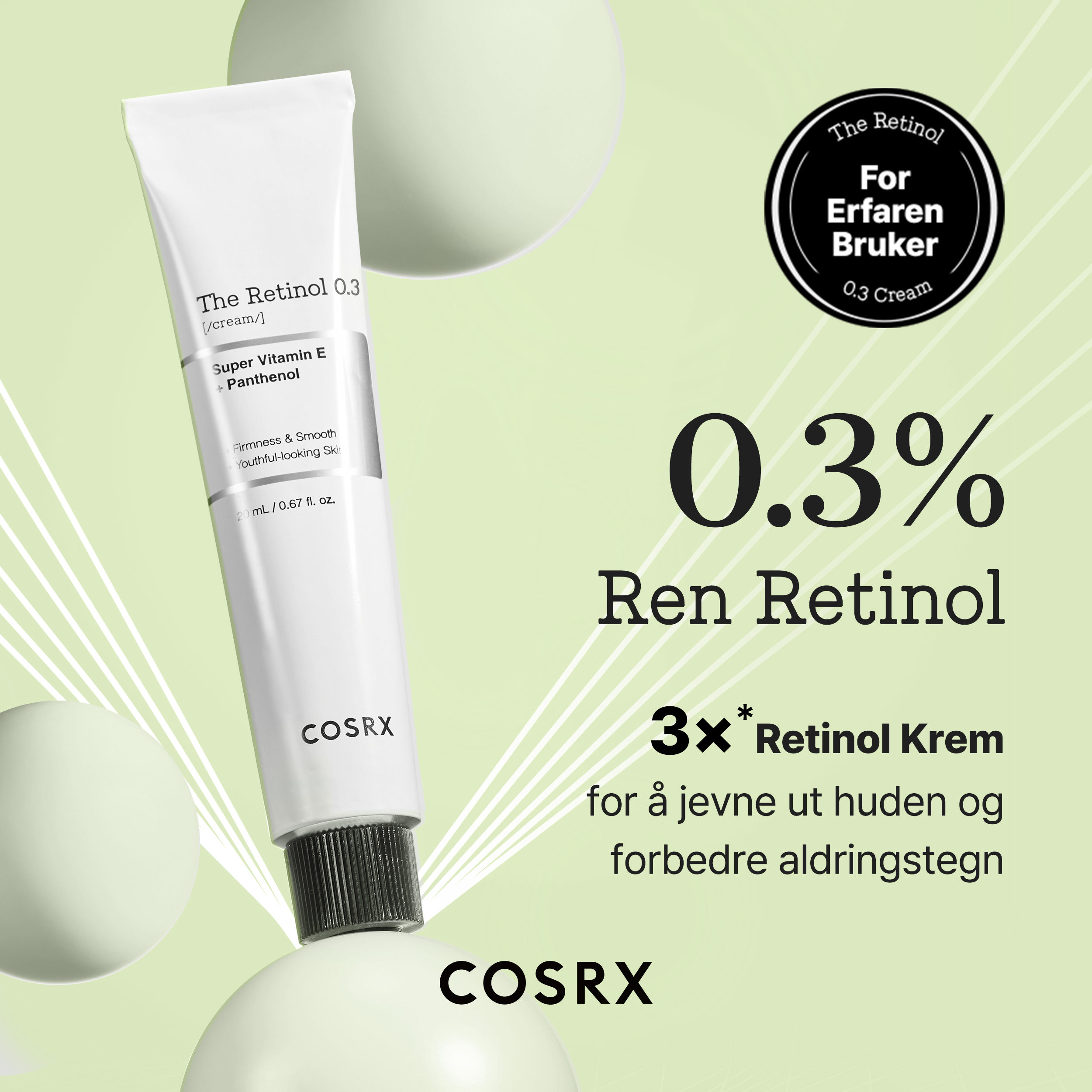 COSRX The Retinol 0.3 Cream, 20 ml