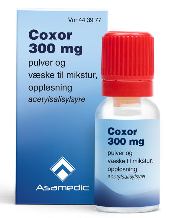 Coxor 300 mg pulver og væske til mikstur, 1 dose