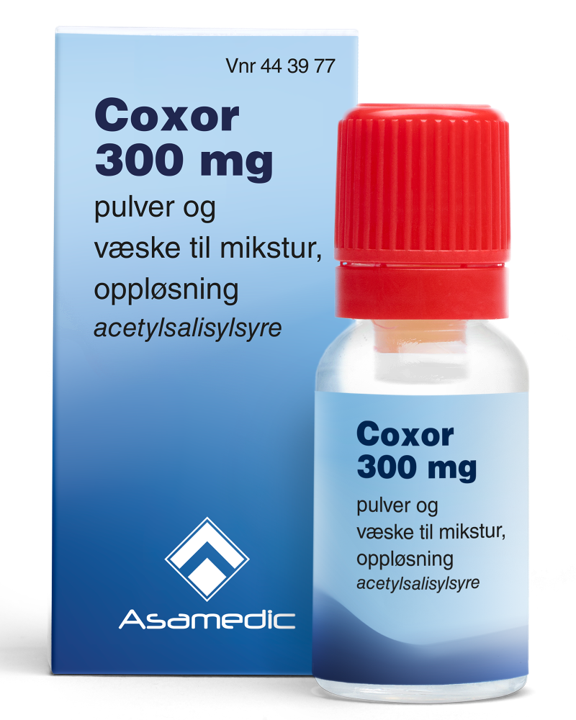 Coxor 300 mg pulver og væske til mikstur, 1 dose