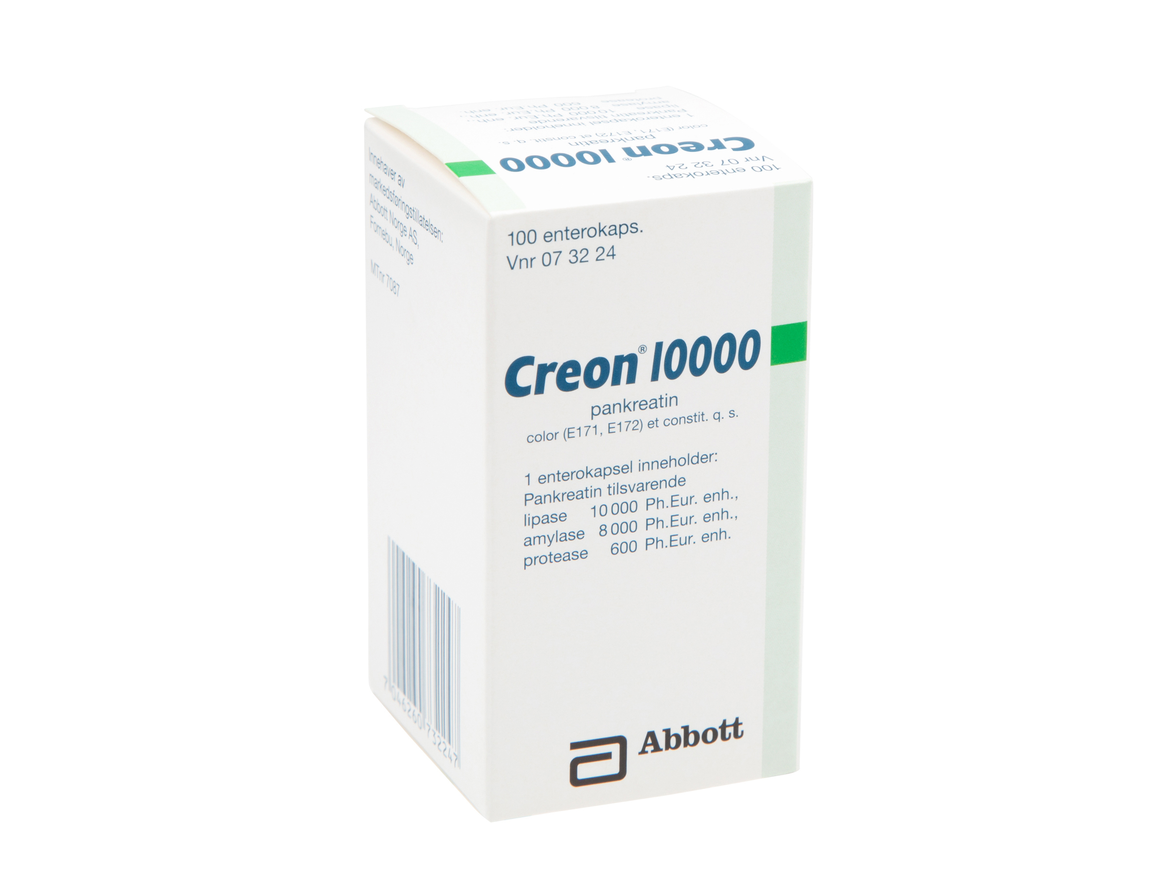 Creon 10000 Enterokapsler, 100 stk.