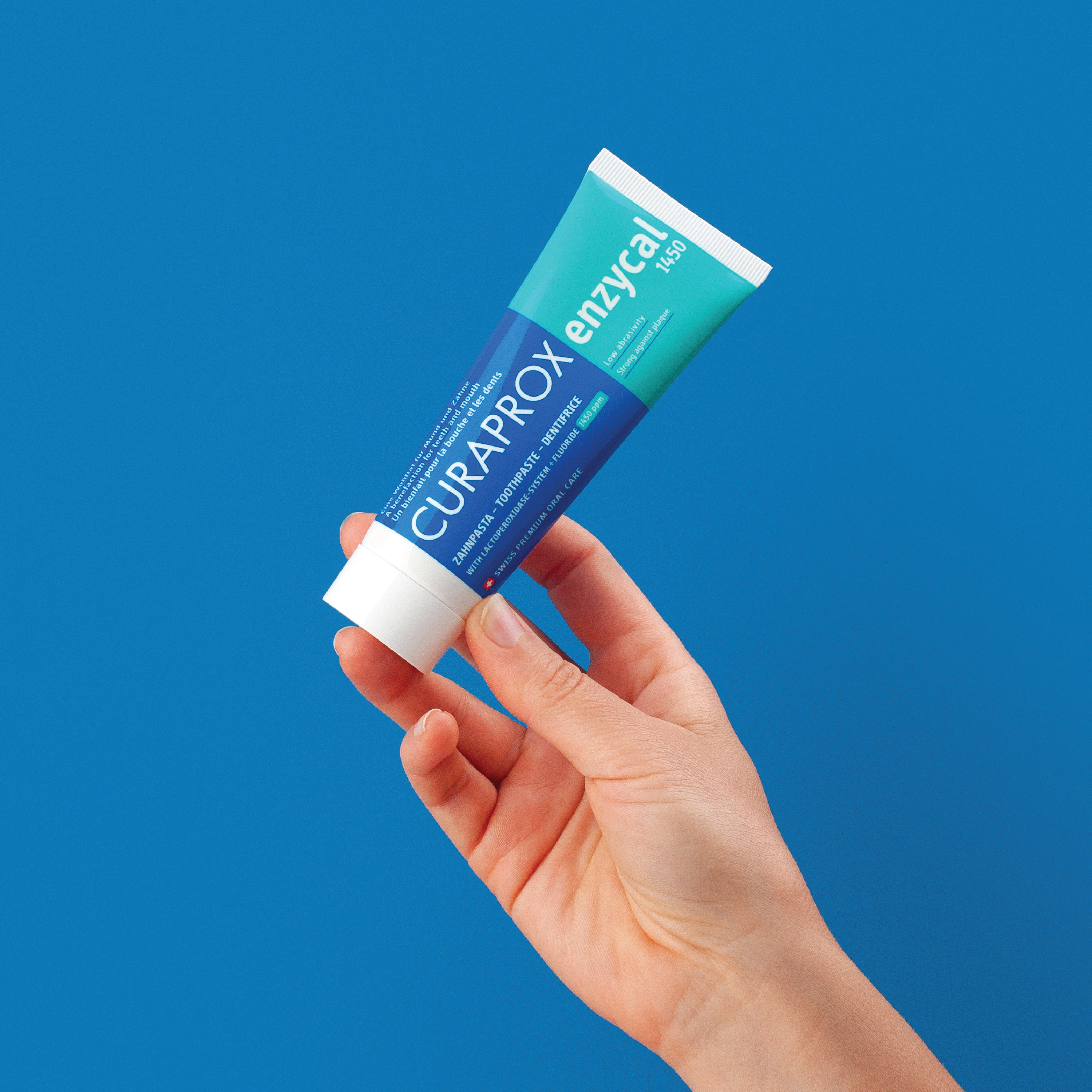 Curaprox Enzycal 1450 Tannkrem, 75 ml