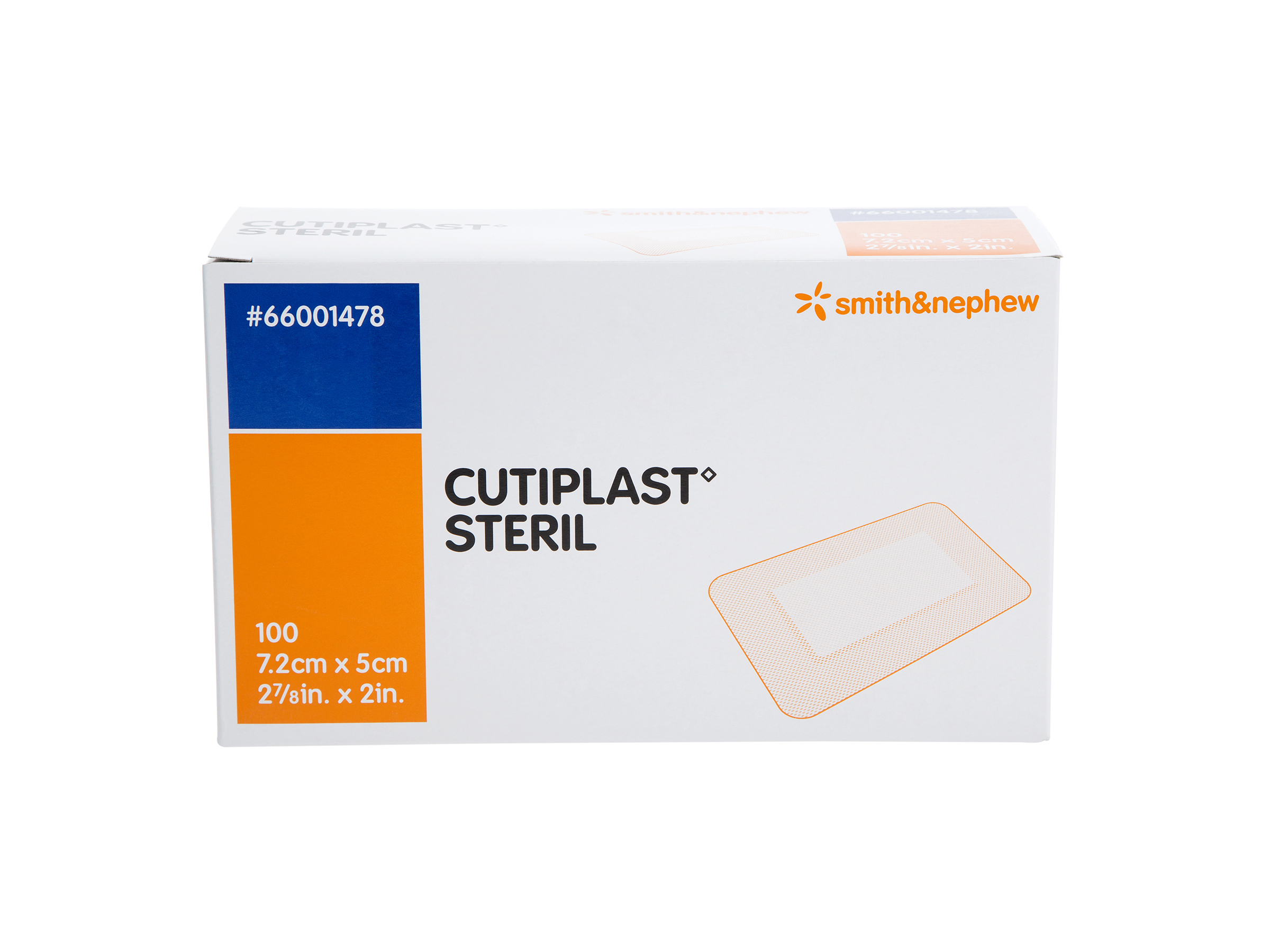 Cutiplast 7,2x5cm steril, 100 stk.