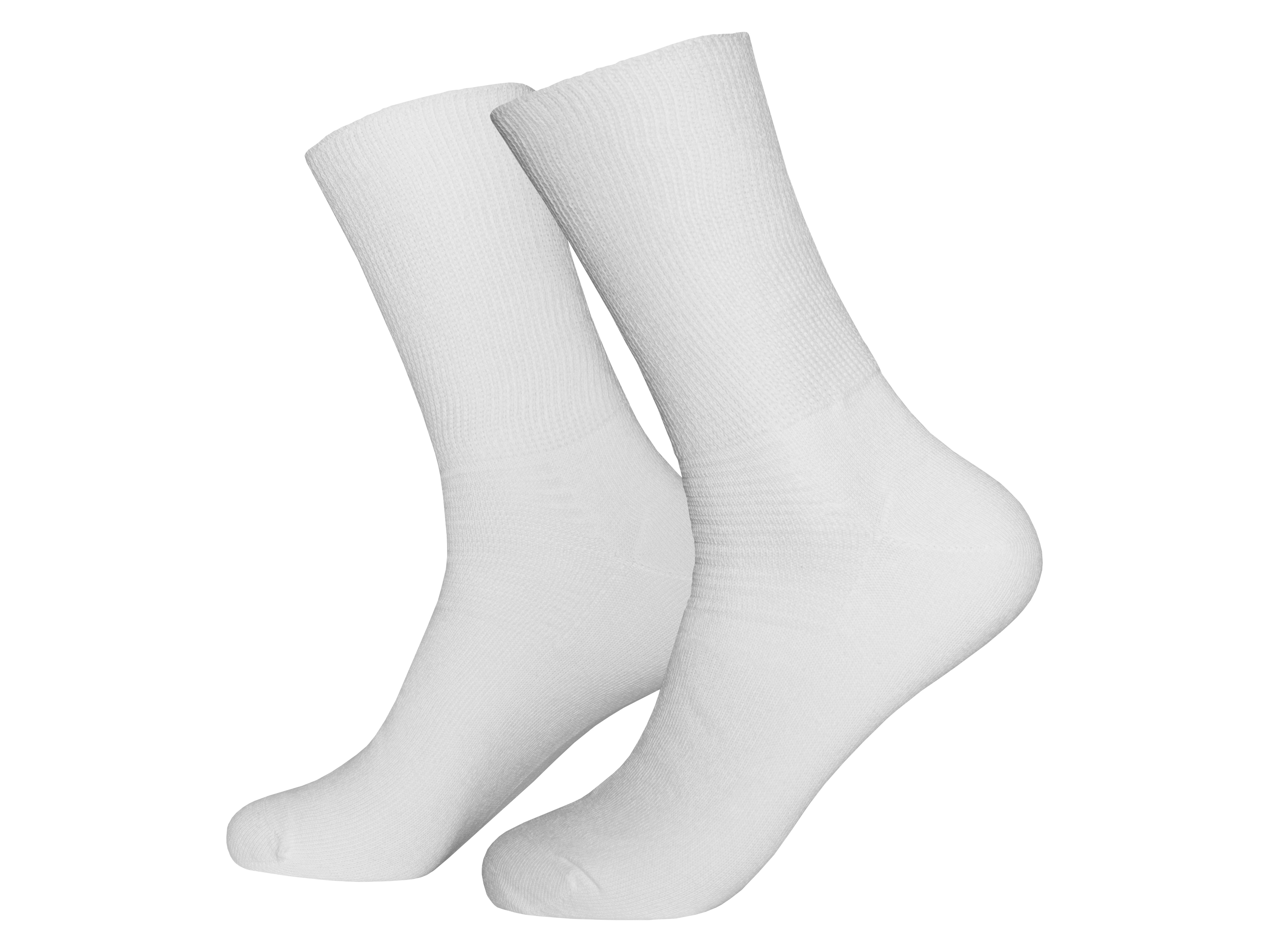 CutLoose Cotton Sock White, Størrelse 40-43, 1 par.