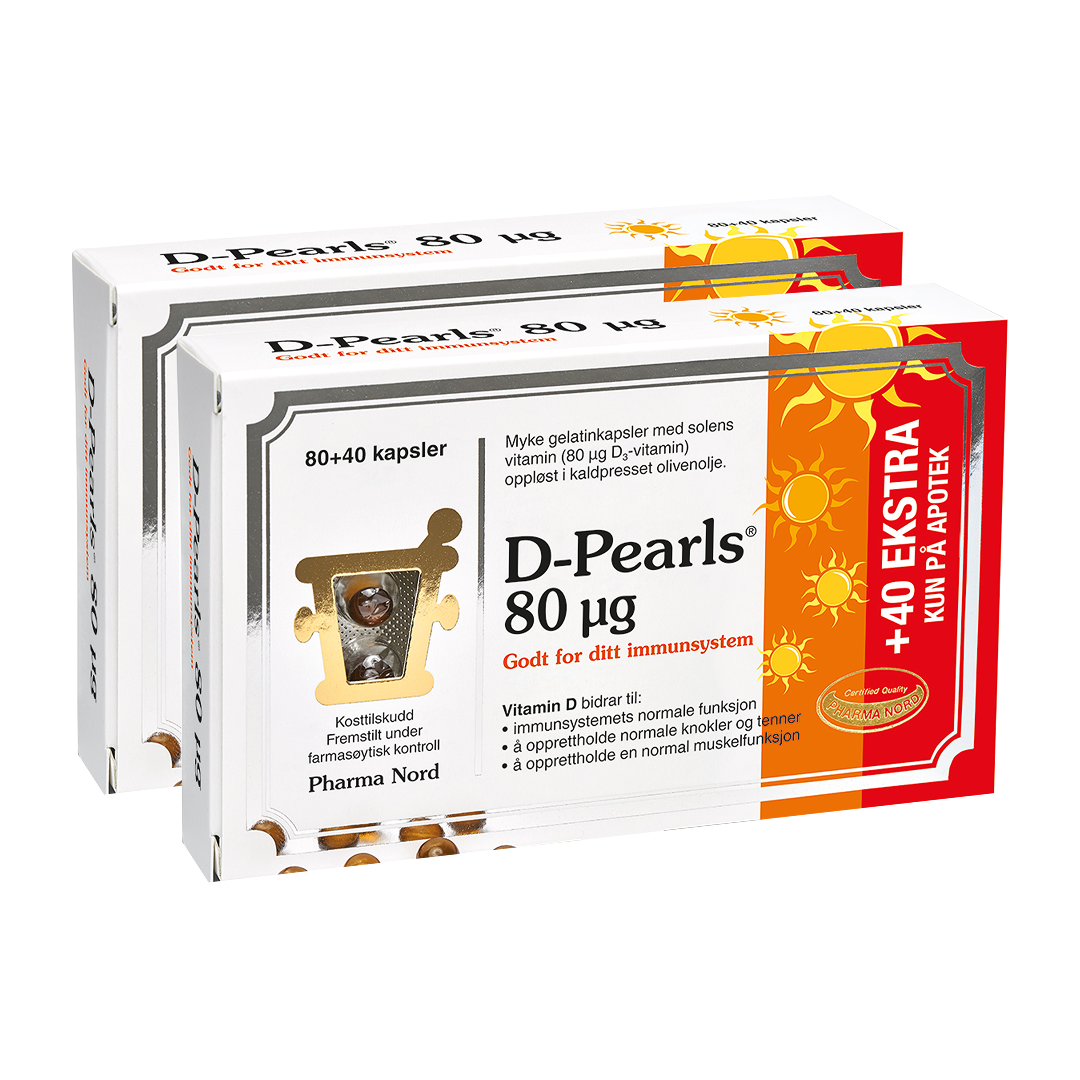 D-Pearls 80 µg kapsler x2